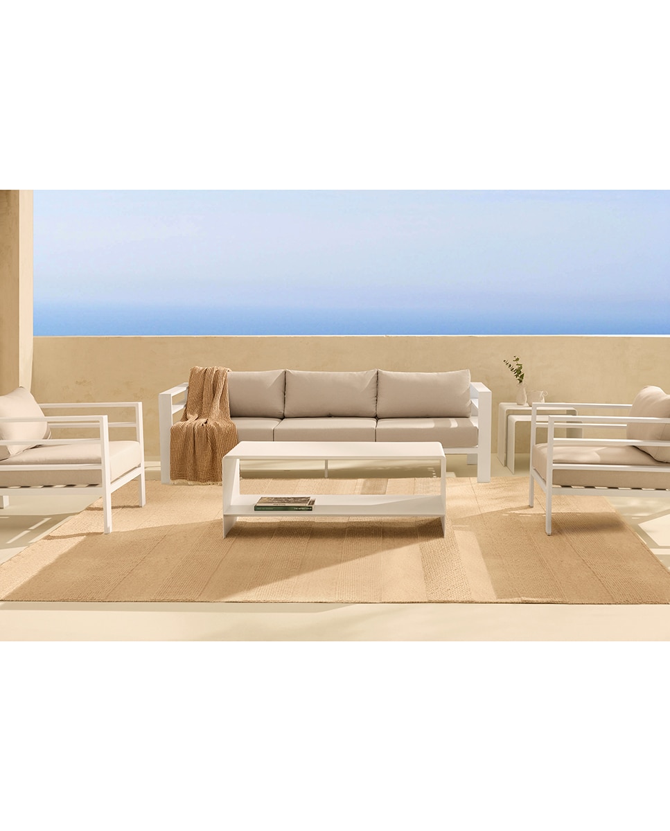 Poltrona de jardim Chicago El Corte Inglés Branco-7