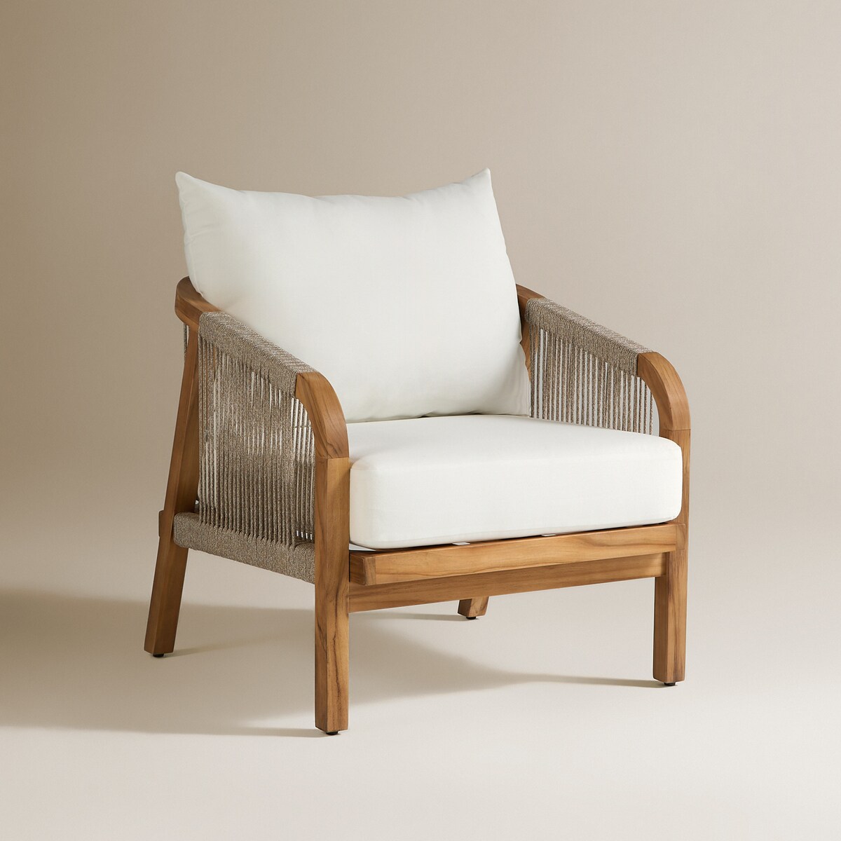 Cadeira de Jardim de Madeira de Teca Kansas Natural-2