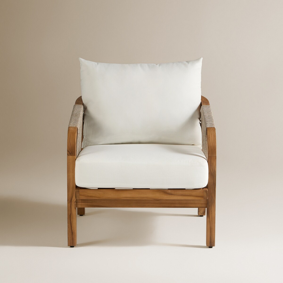 Cadeira de Jardim de Madeira de Teca Kansas Natural-3