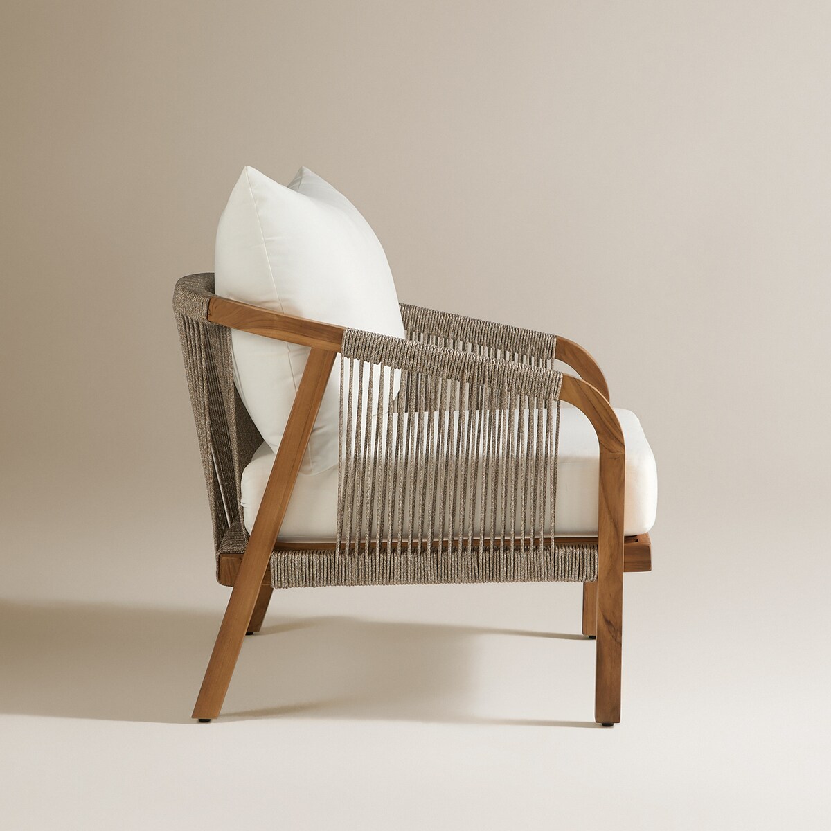 Cadeira de Jardim de Madeira de Teca Kansas Natural-4