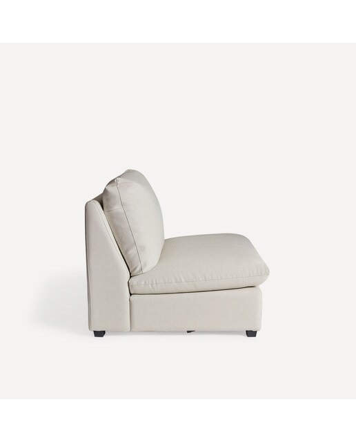 Módulo de 1,5 plazas con tejido impermeable para sofá de jardín Oasis - Beige Beige-3