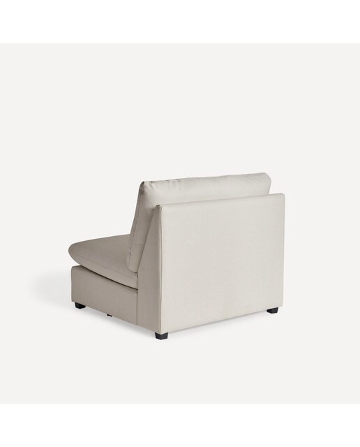 Módulo de 1,5 plazas con tejido impermeable para sofá de jardín Oasis - Beige Beige-4