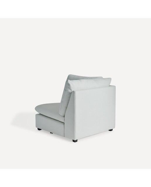 Módulo de Canto com Tecido Impermeável para Sofá de Jardim Oasis Cinzento-4