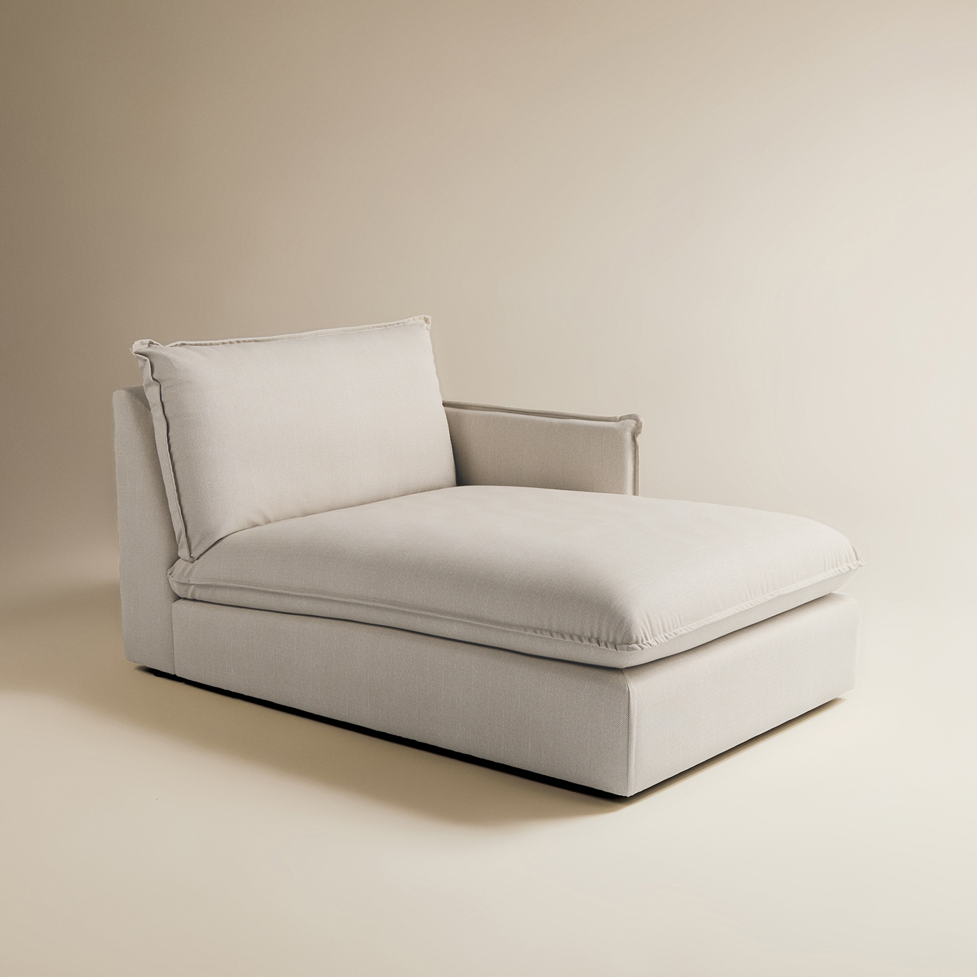 Imagem 0 de Módulo de Chaise Longe Direita com Tecido Impermeável para Sofá de Jardim Miami