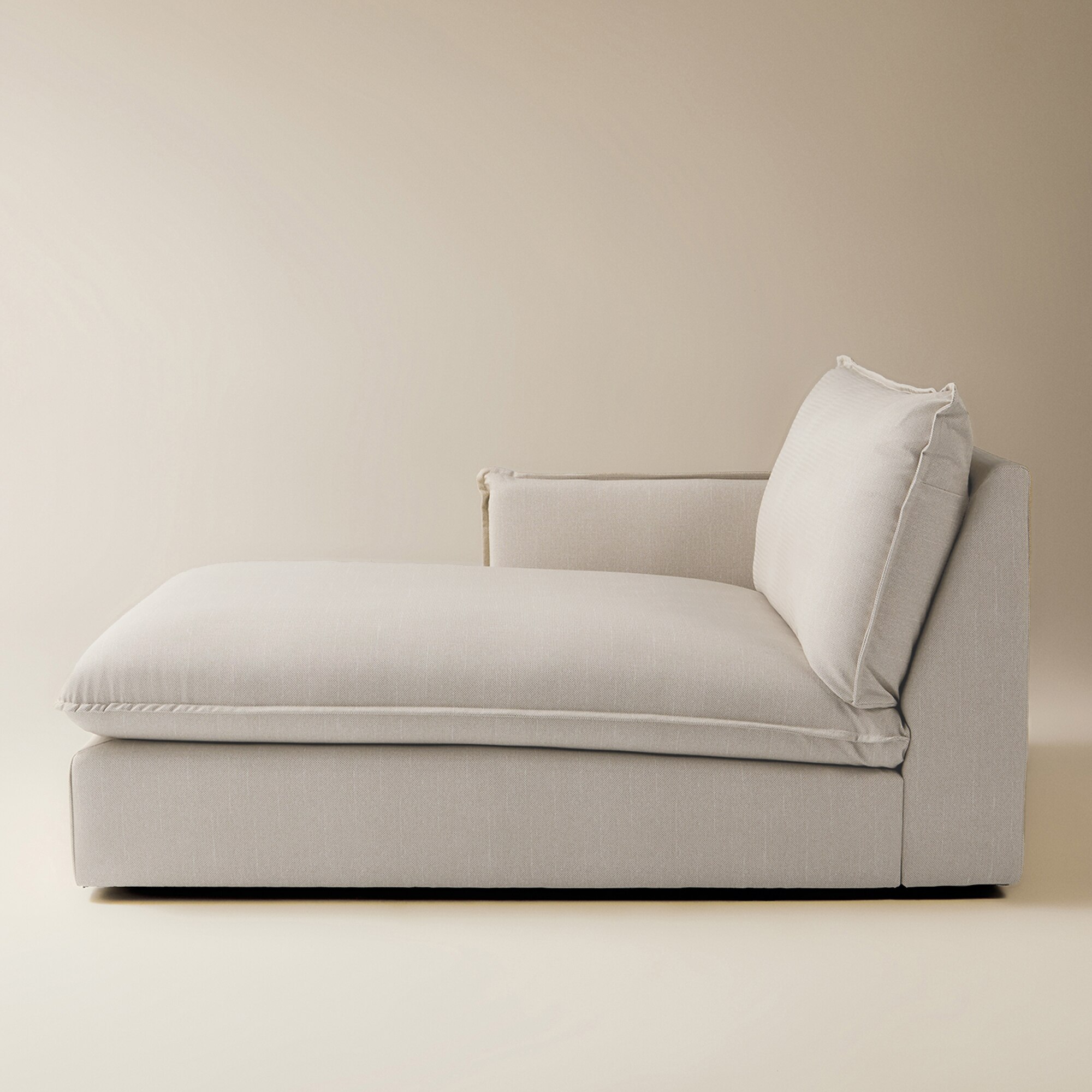 Módulo chaiselongue izquierda con tejido impermeable para sofá de jardín Oasis El Corte Inglés - Crema Crema-3