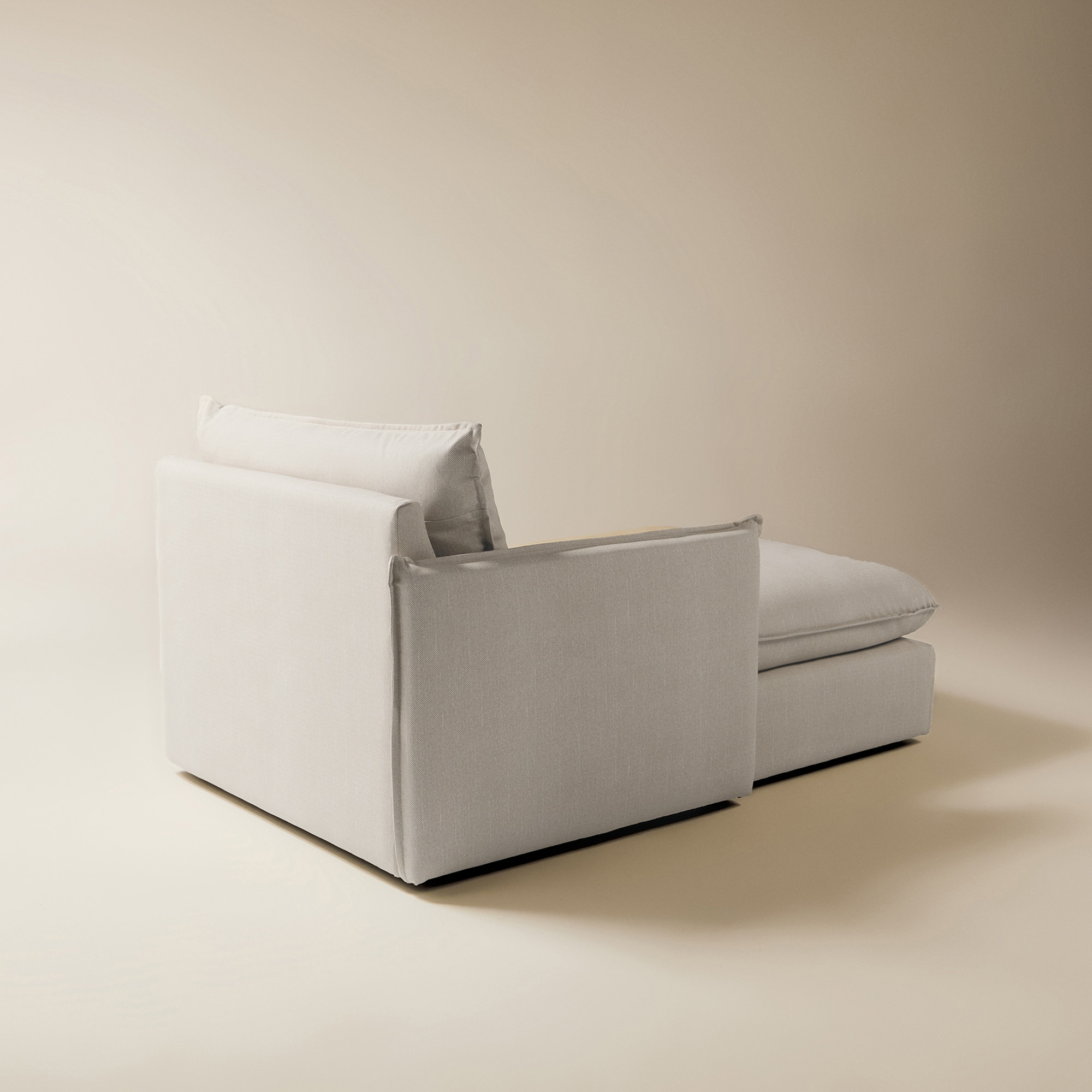 Módulo chaiselongue izquierda con tejido impermeable para sofá de jardín Oasis El Corte Inglés - Crema Crema-5