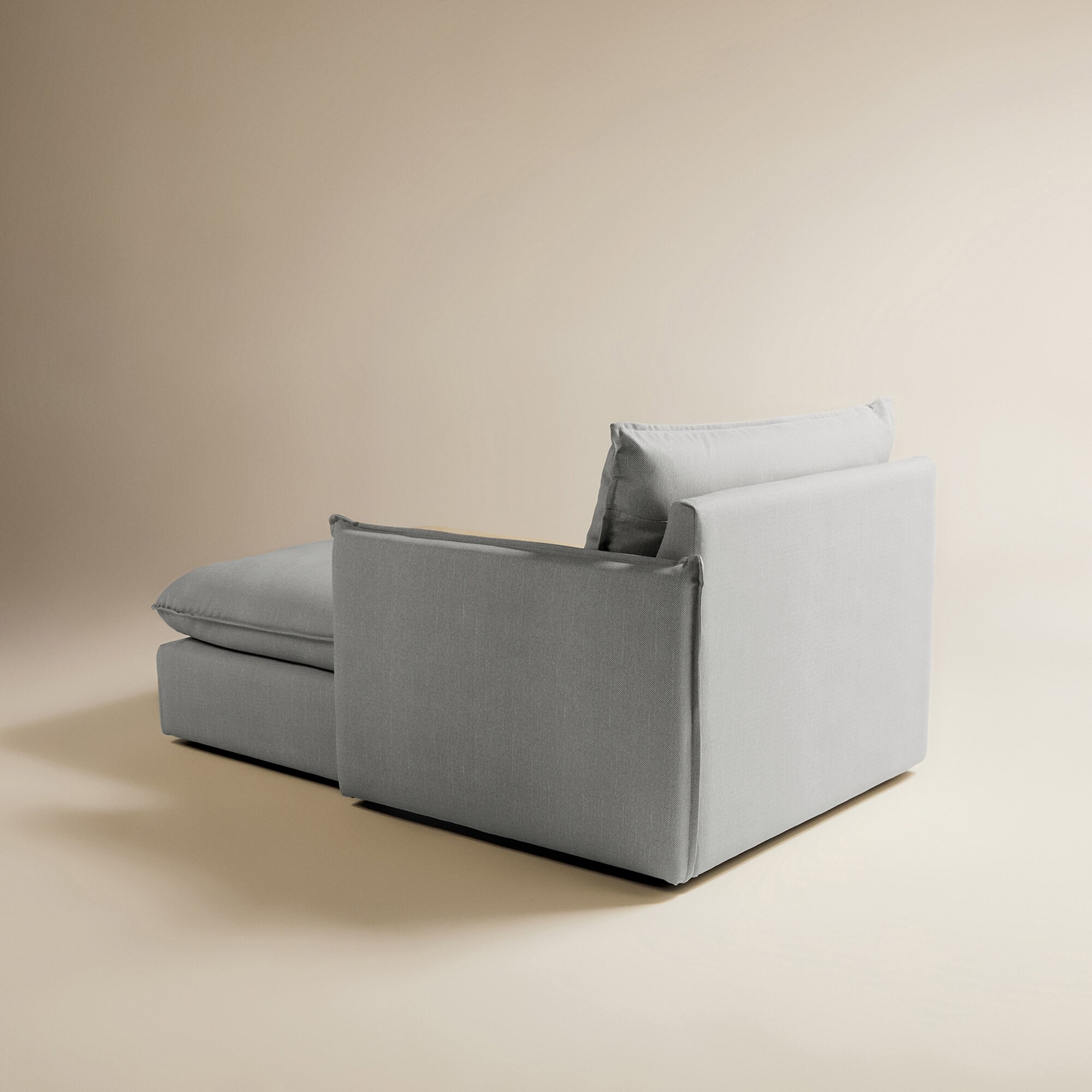Módulo chaiselongue derecha con tejido impermeable para sofá de jardín Oasis El Corte Inglés - Gris Gris-4