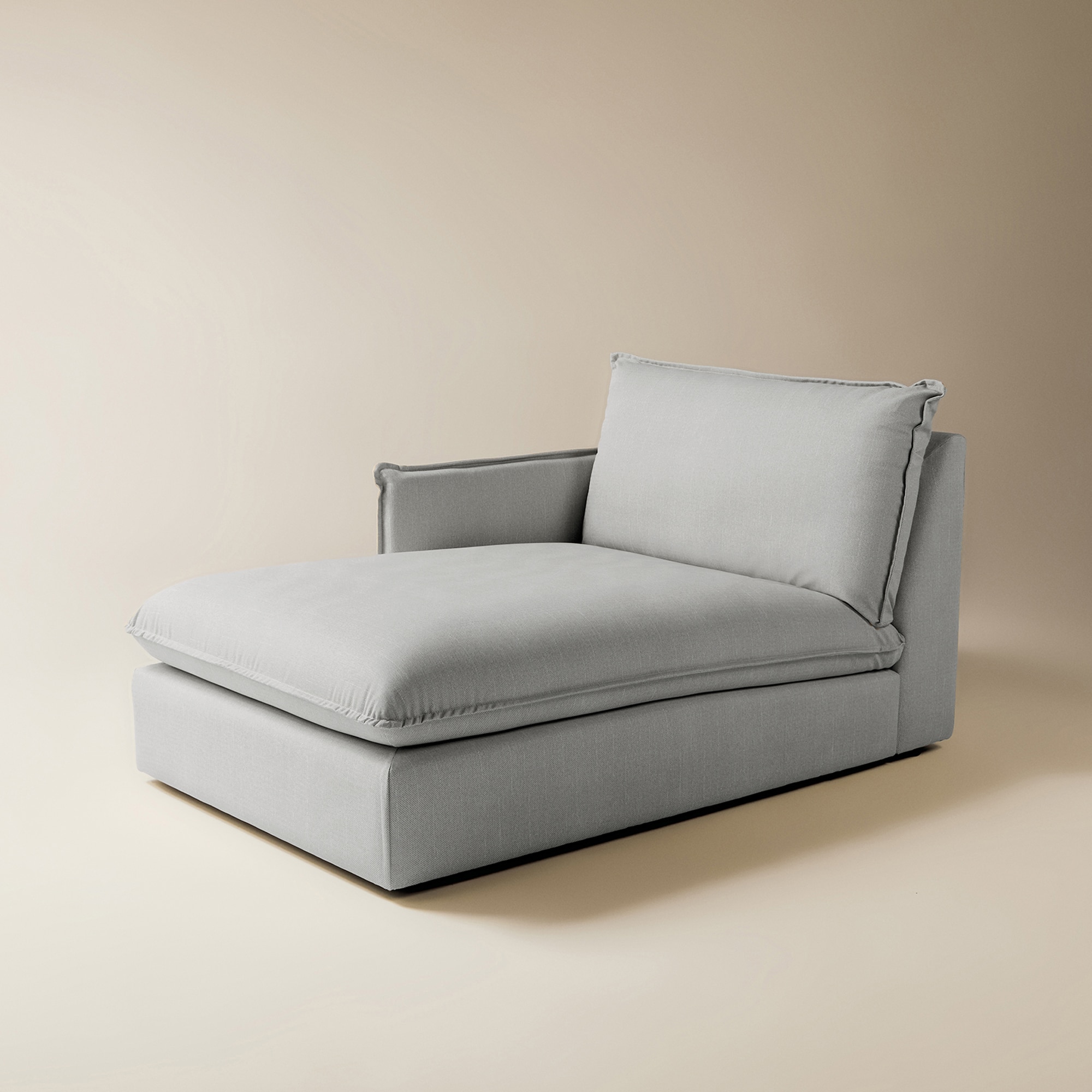 Módulo chaiselongue izquierda con tejido impermeable para sofá de jardín Oasis El Corte Inglés - Gris Gris-1