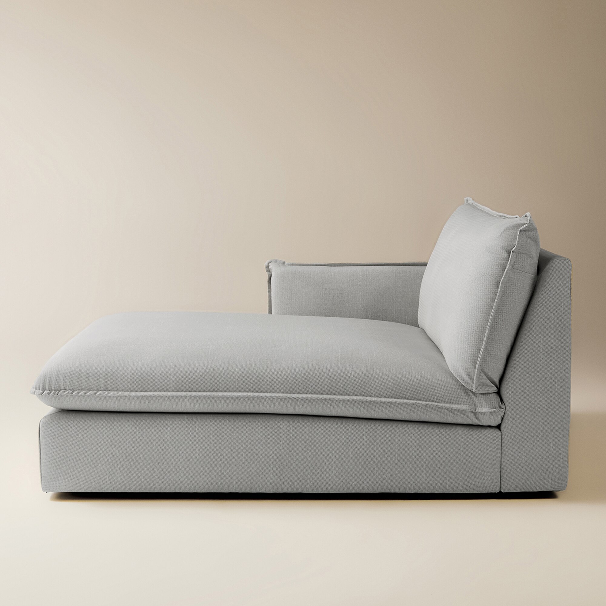 Módulo chaiselongue izquierda con tejido impermeable para sofá de jardín Oasis El Corte Inglés - Gris Gris-3