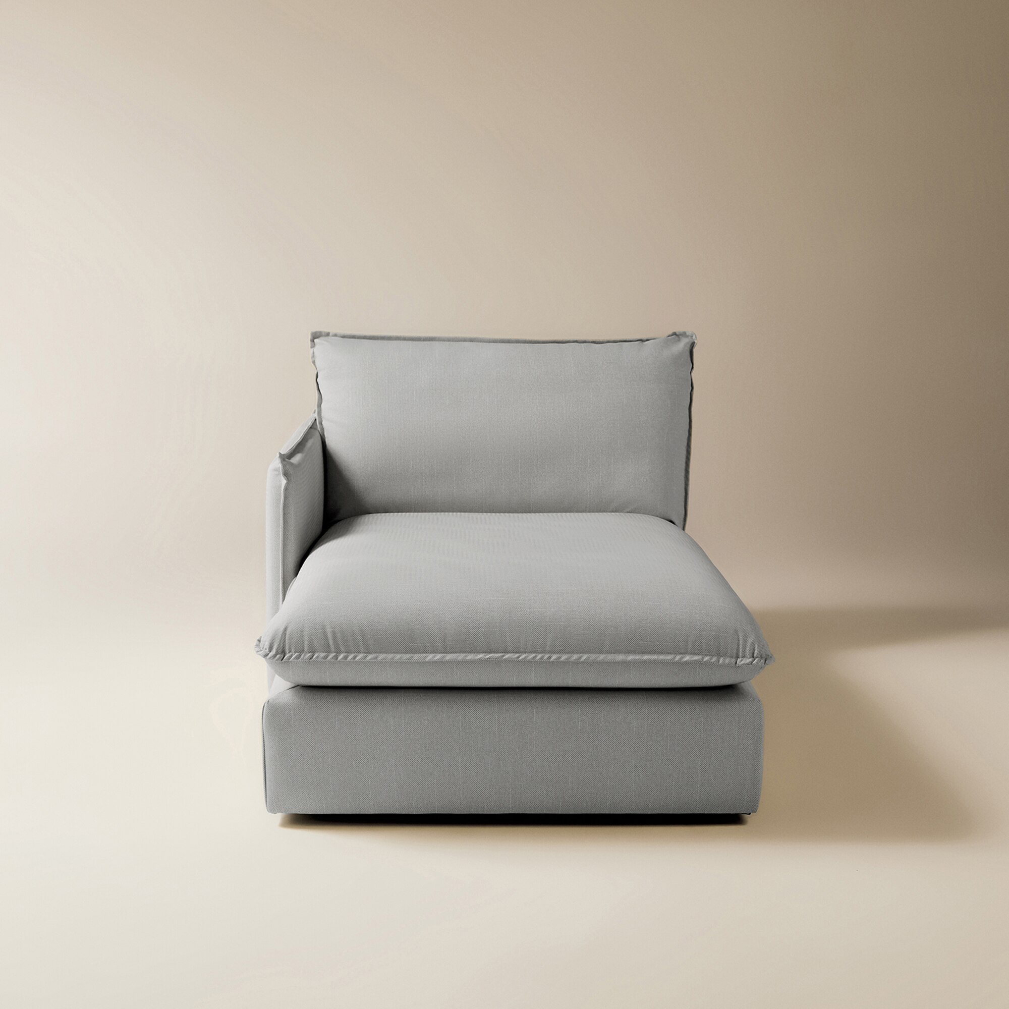 Módulo chaiselongue izquierda con tejido impermeable para sofá de jardín Oasis El Corte Inglés - Gris Gris-4
