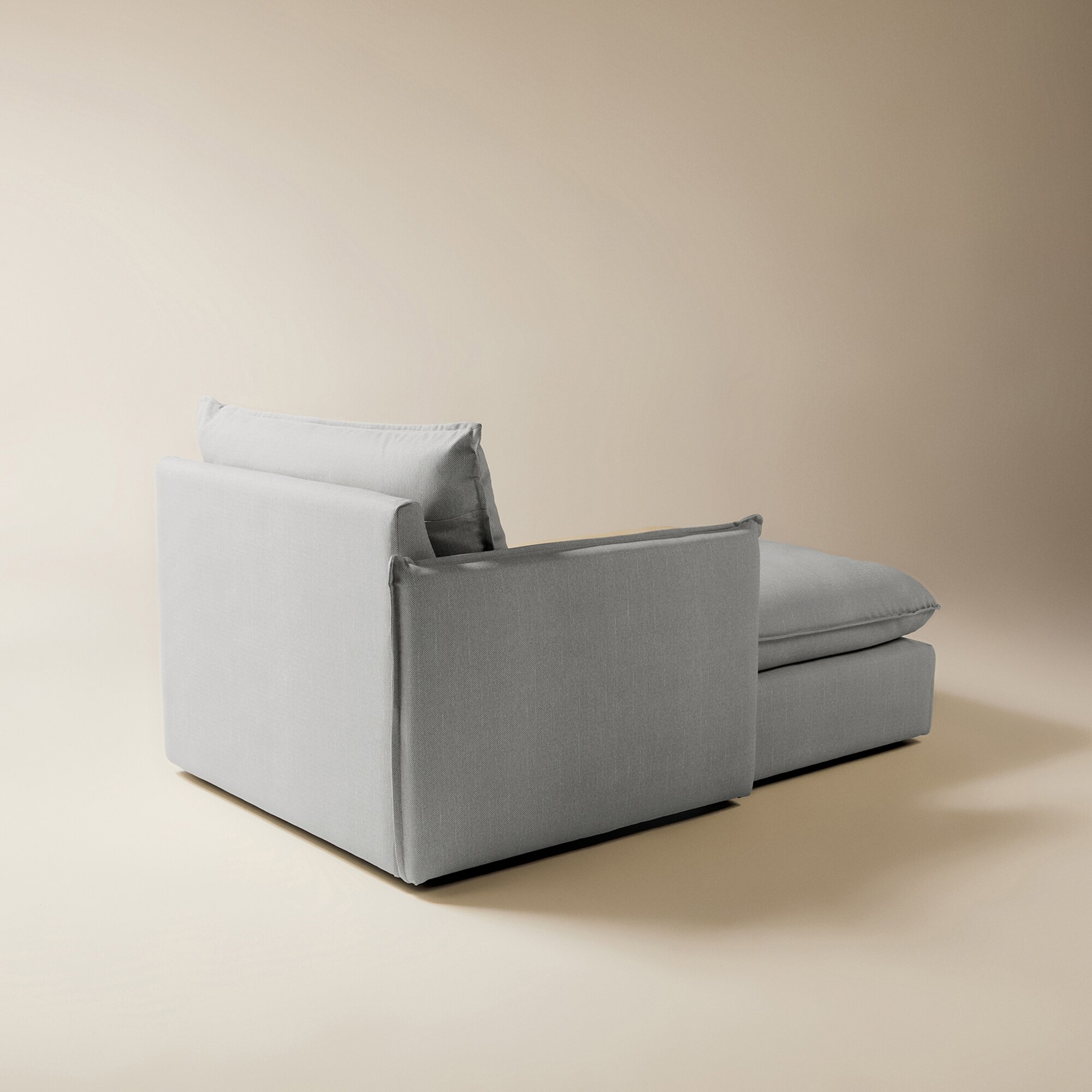 Módulo chaiselongue izquierda con tejido impermeable para sofá de jardín Oasis El Corte Inglés - Gris Gris-5