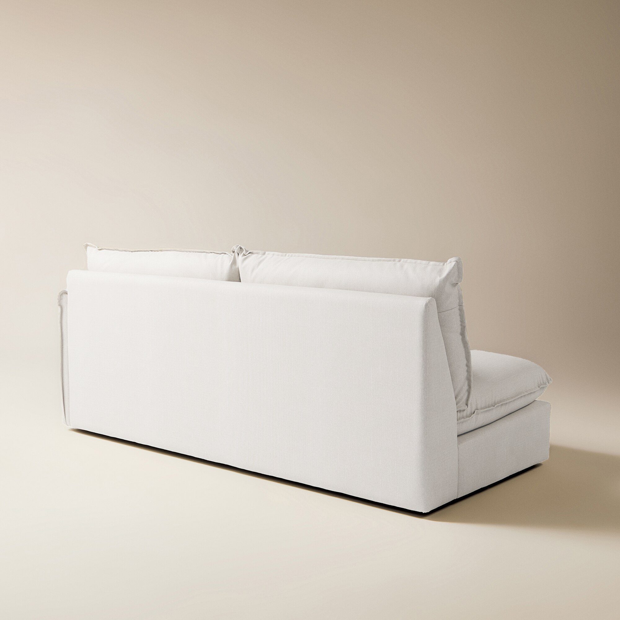 Módulo Lateral Direito de 3 Lugares com Tecido Impermeável para Sofá de Jardim Miami Branco-5