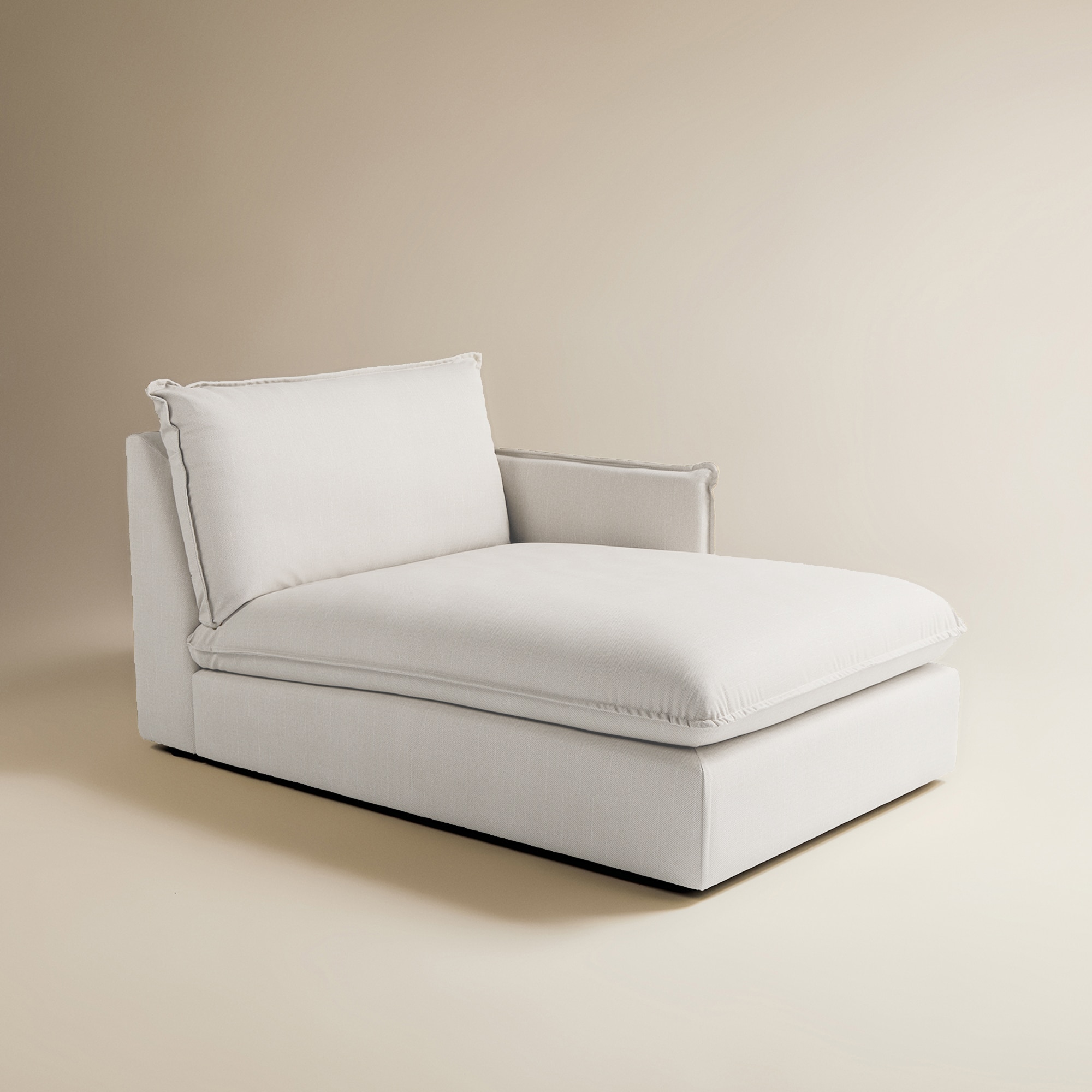 Imagem 0 de Módulo de Chaise Longe Direita com Tecido Impermeável para Sofá de Jardim Miami