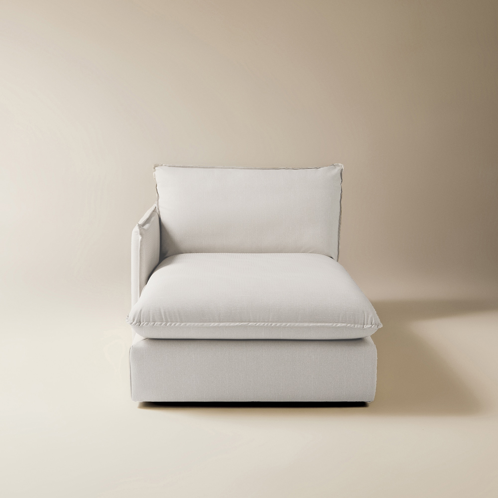 Módulo chaiselongue izquierda con tejido impermeable para sofá de jardín Oasis El Corte Inglés - Blanco Blanco-4