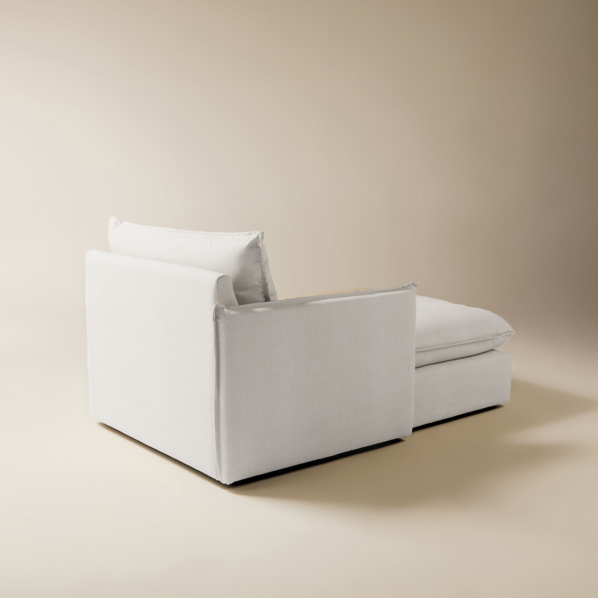 Módulo chaiselongue izquierda con tejido impermeable para sofá de jardín Oasis El Corte Inglés - Blanco Blanco-5
