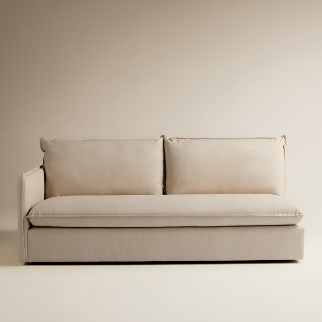 Imagem 0 de Módulo Lateral Esquerdo de 3 Lugares com Tecido Impermeável para Sofá de Jardim Miami