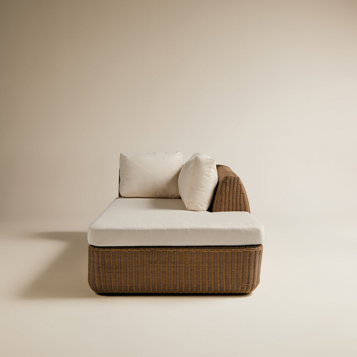 Módulo de Chaise-Longue Direita para Sofá de Jardim Ibiza Natural-3