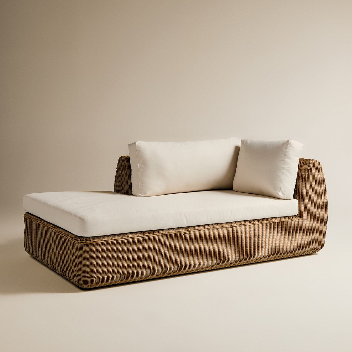 Módulo de Chaise-Longue Esquerda para Sofá de Jardim Ibiza Natural-2