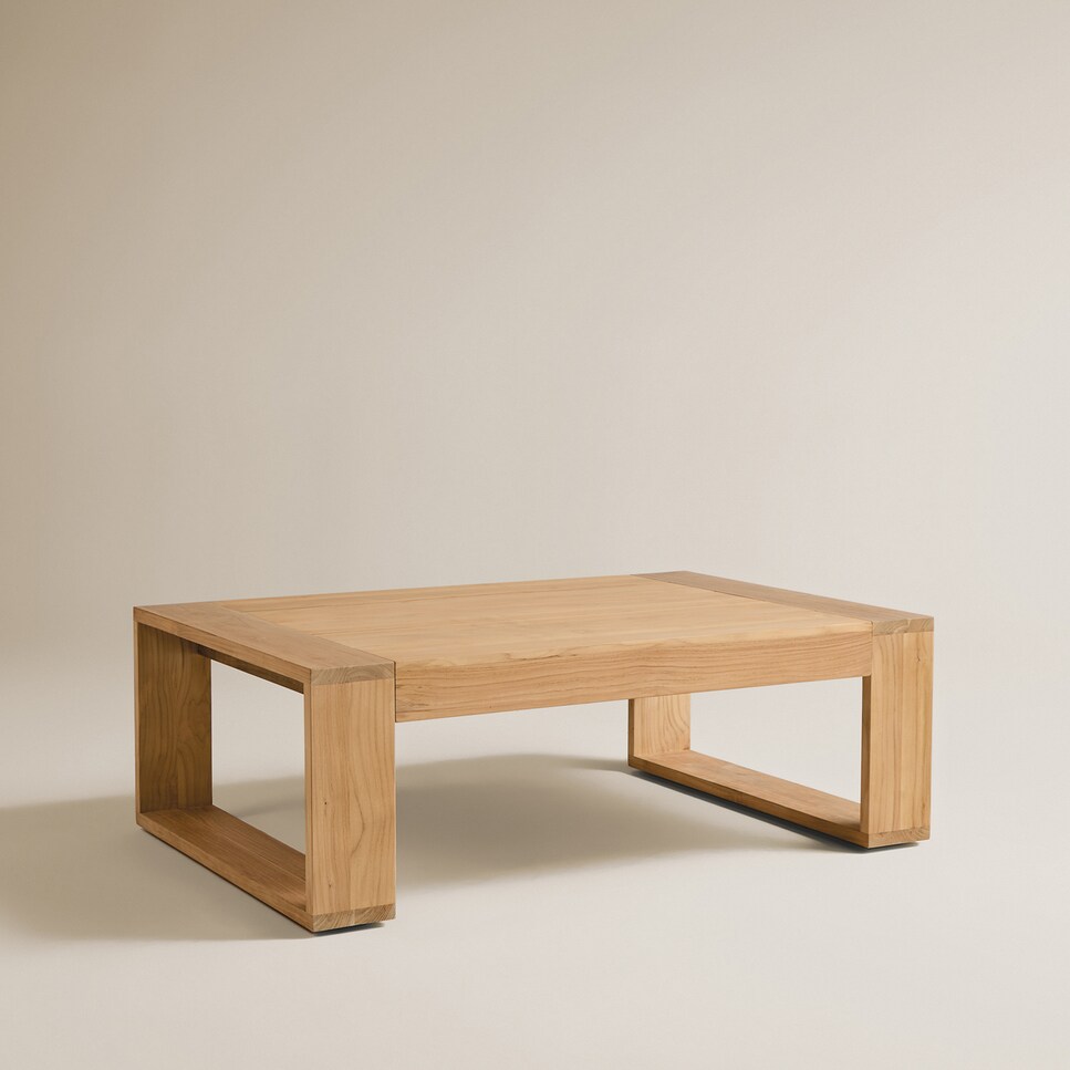 Imagen 0 de Mesa de centro de jardín de madera de teca Formentor El Corte Inglés Natural