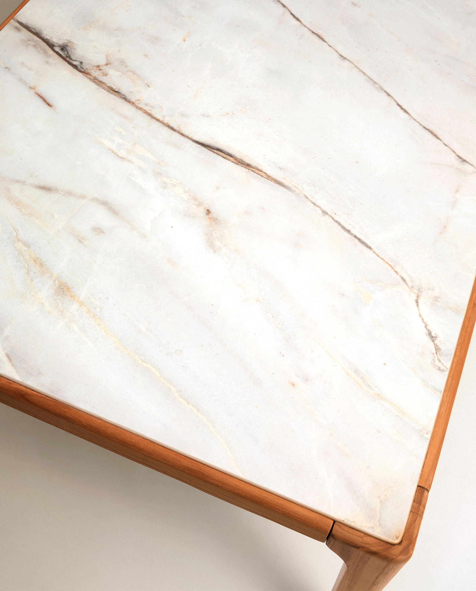 Mesa de Centro de Jardim de Teca Comporta Natural / Cinzento-5