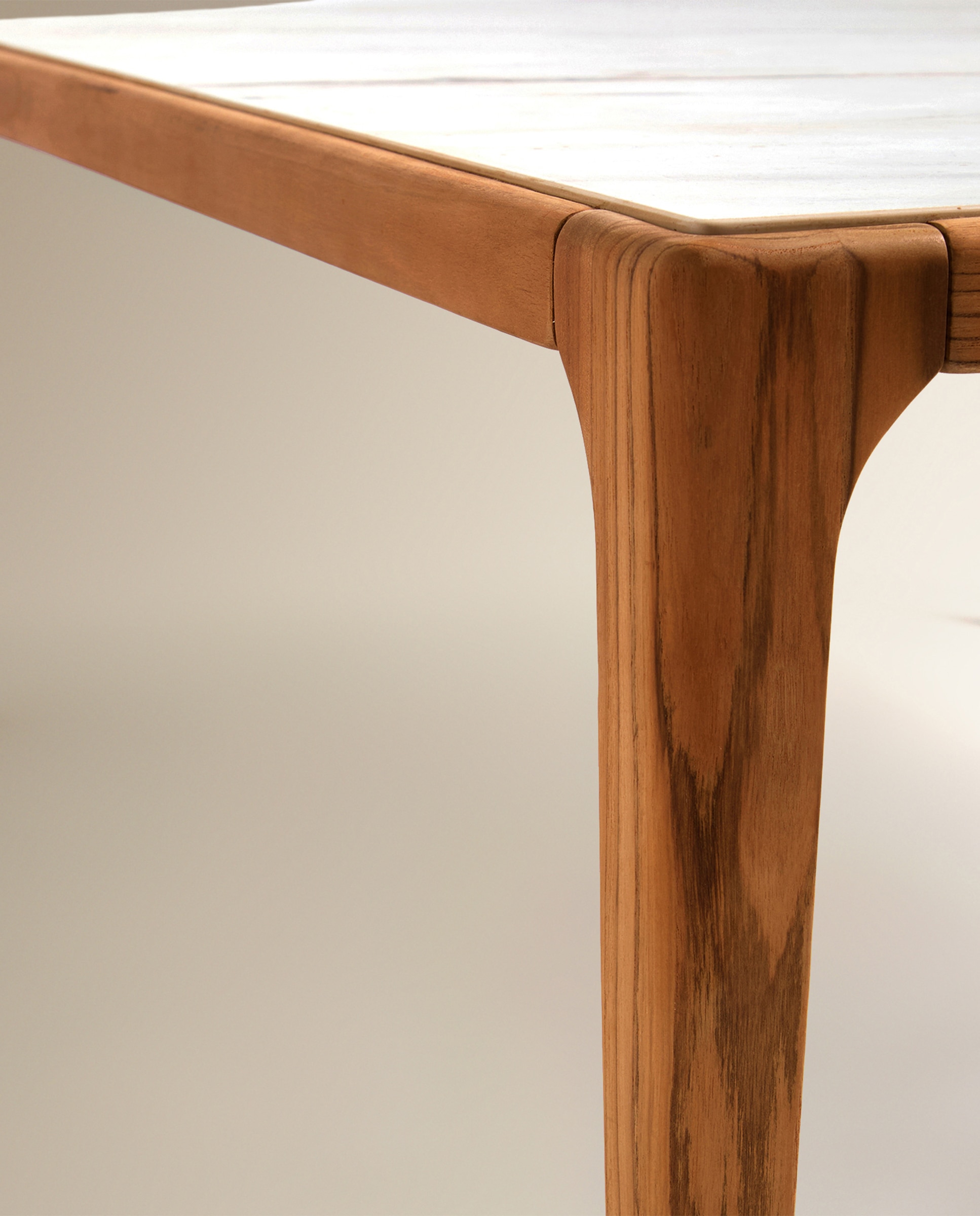 Mesa de Centro de Jardim de Teca Comporta Natural / Cinzento-6