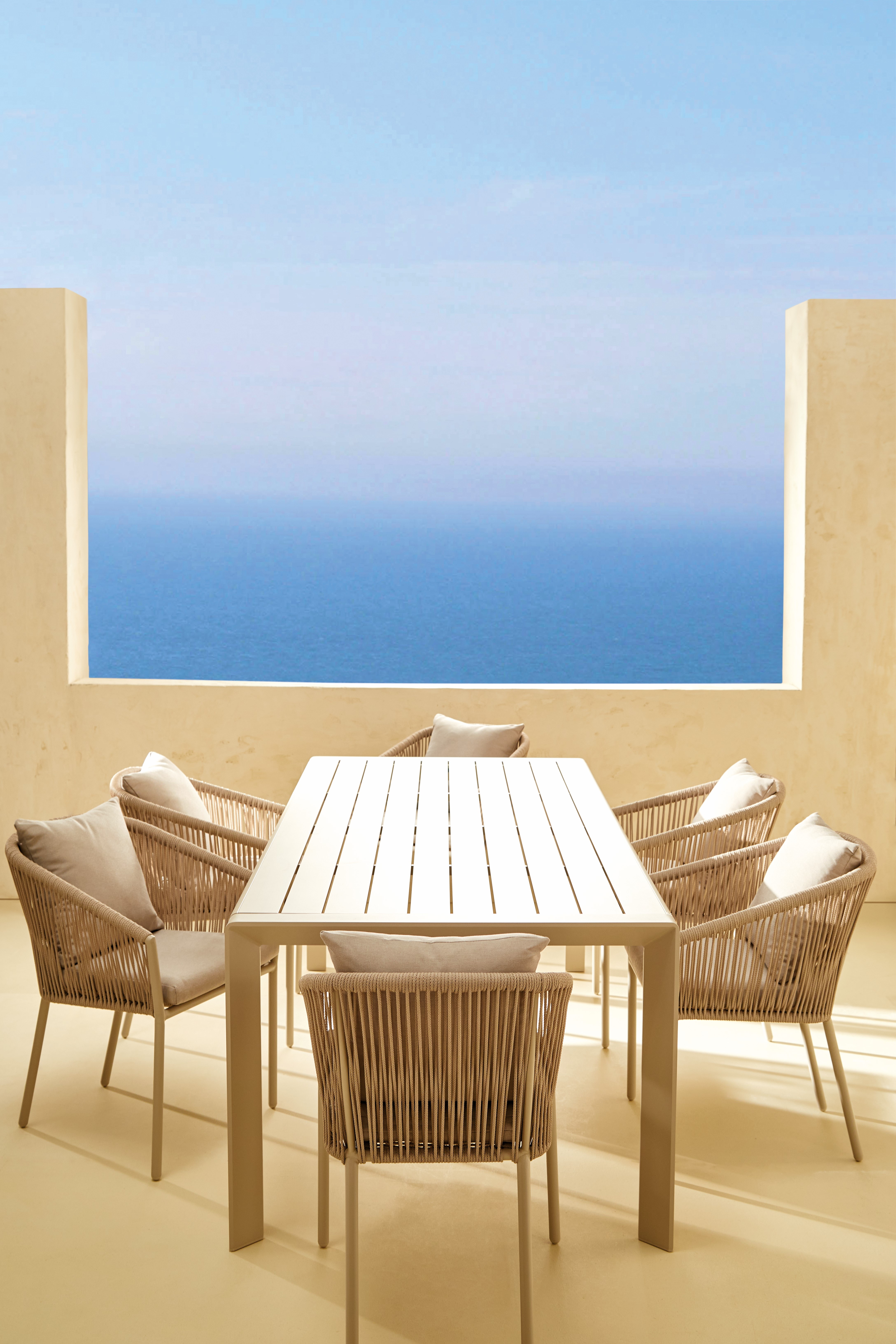 Mesa de jardim Sonora El Corte Inglés Creme-7