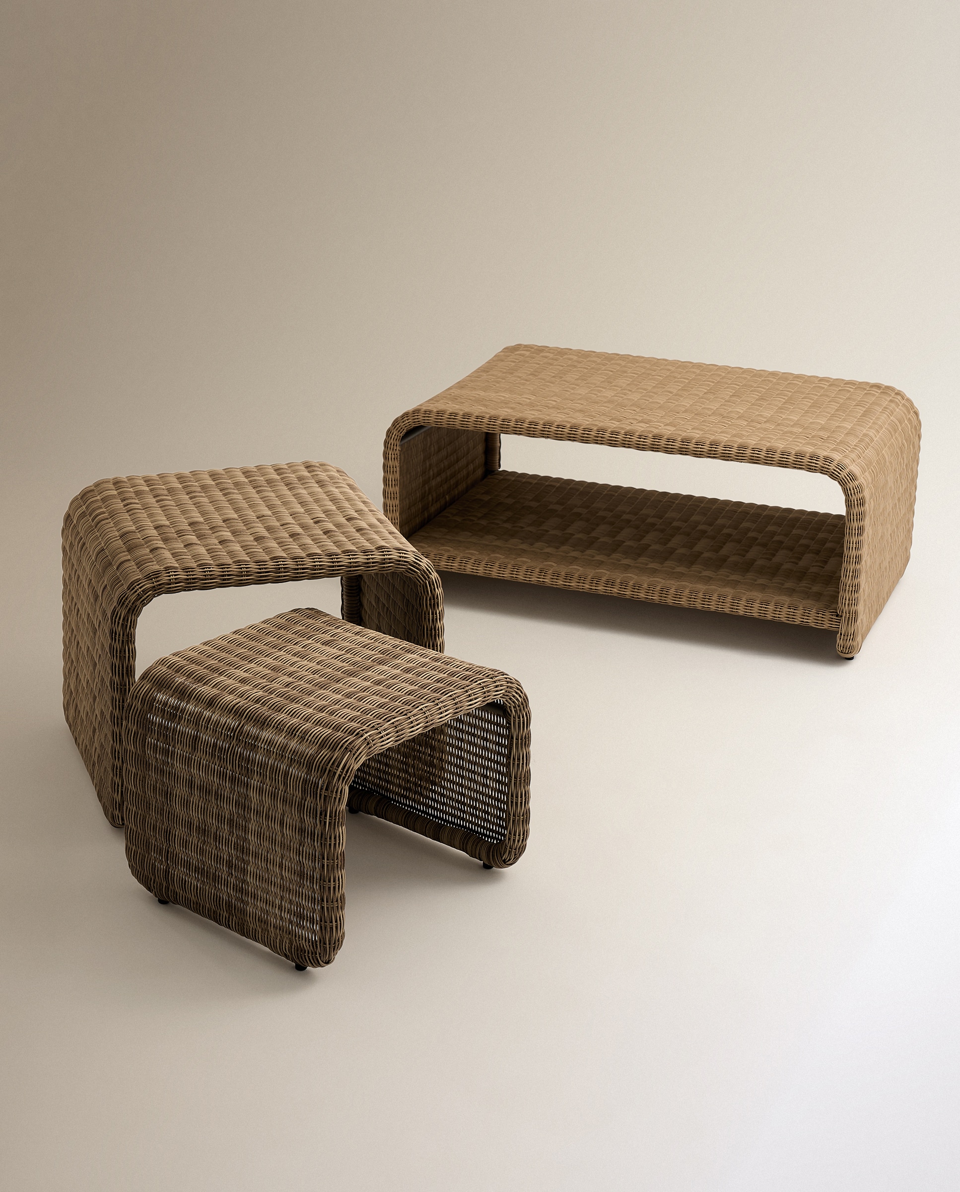 Mesa de Centro de Jardim Amsterdam Castanho-7