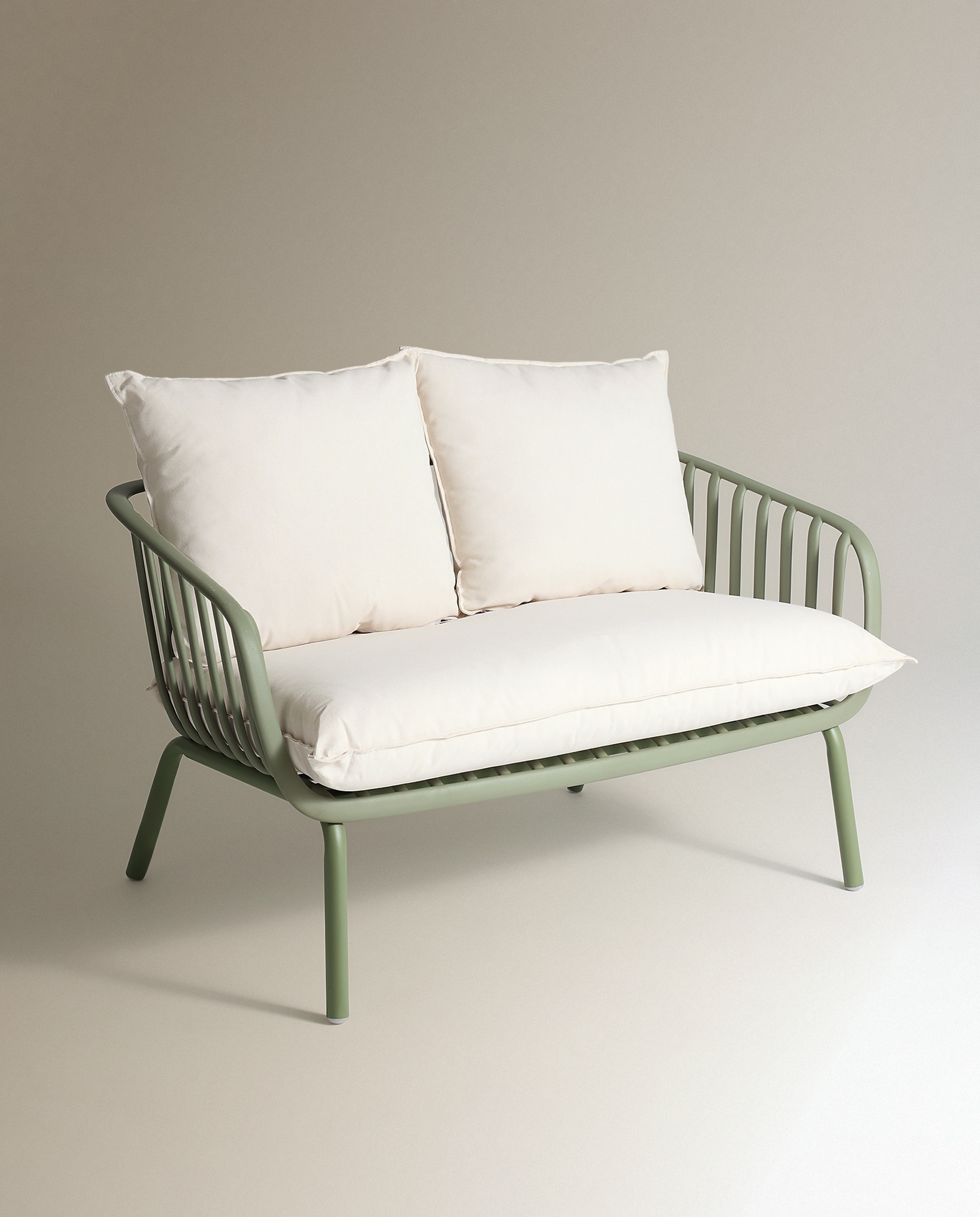 Sofá de jardim de 2 lugares Lisboa Verde-2