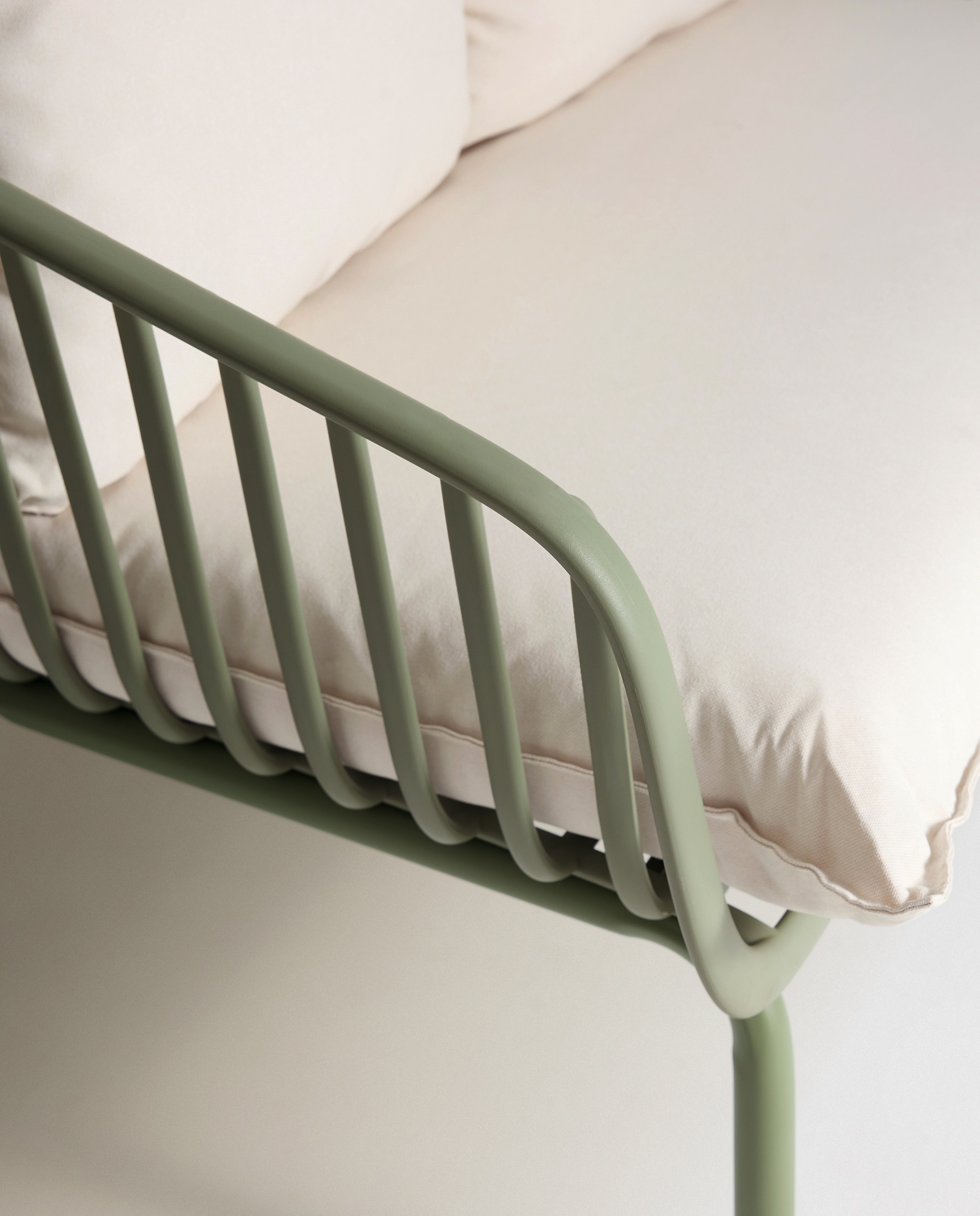 Sofá de jardim de 2 lugares Lisboa Verde-6