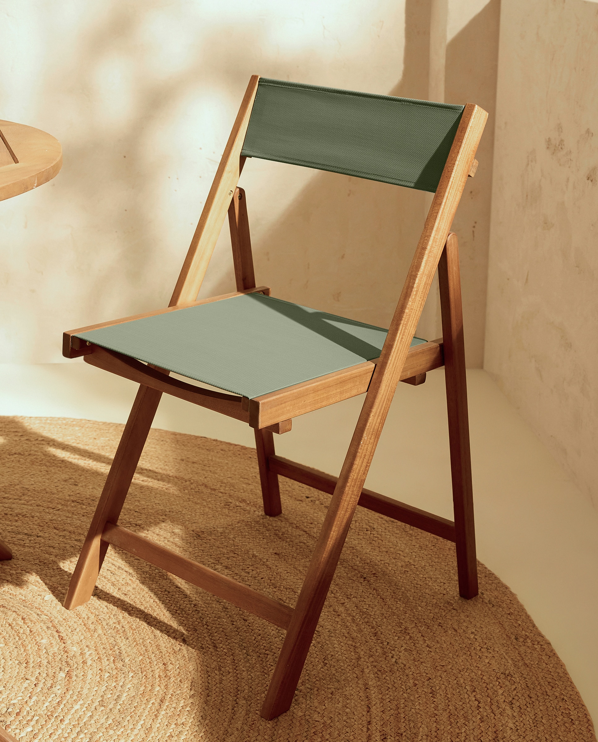 Imagem 0 de Cadeira de Jardim Dobrável de Madeira de Acácia Baiona