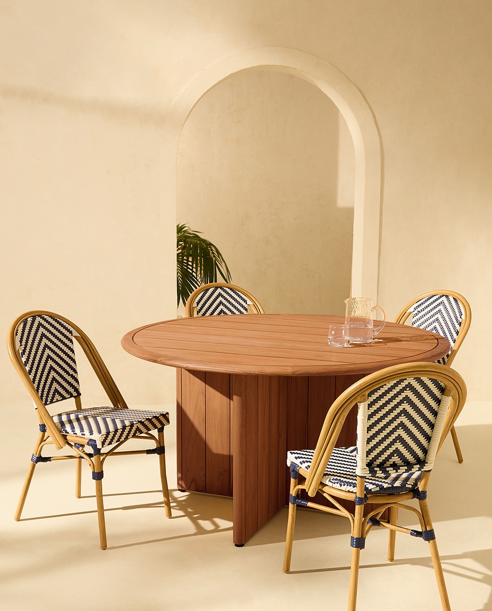 Cadeira de Jardim de Alumínio Bistro Navy-7