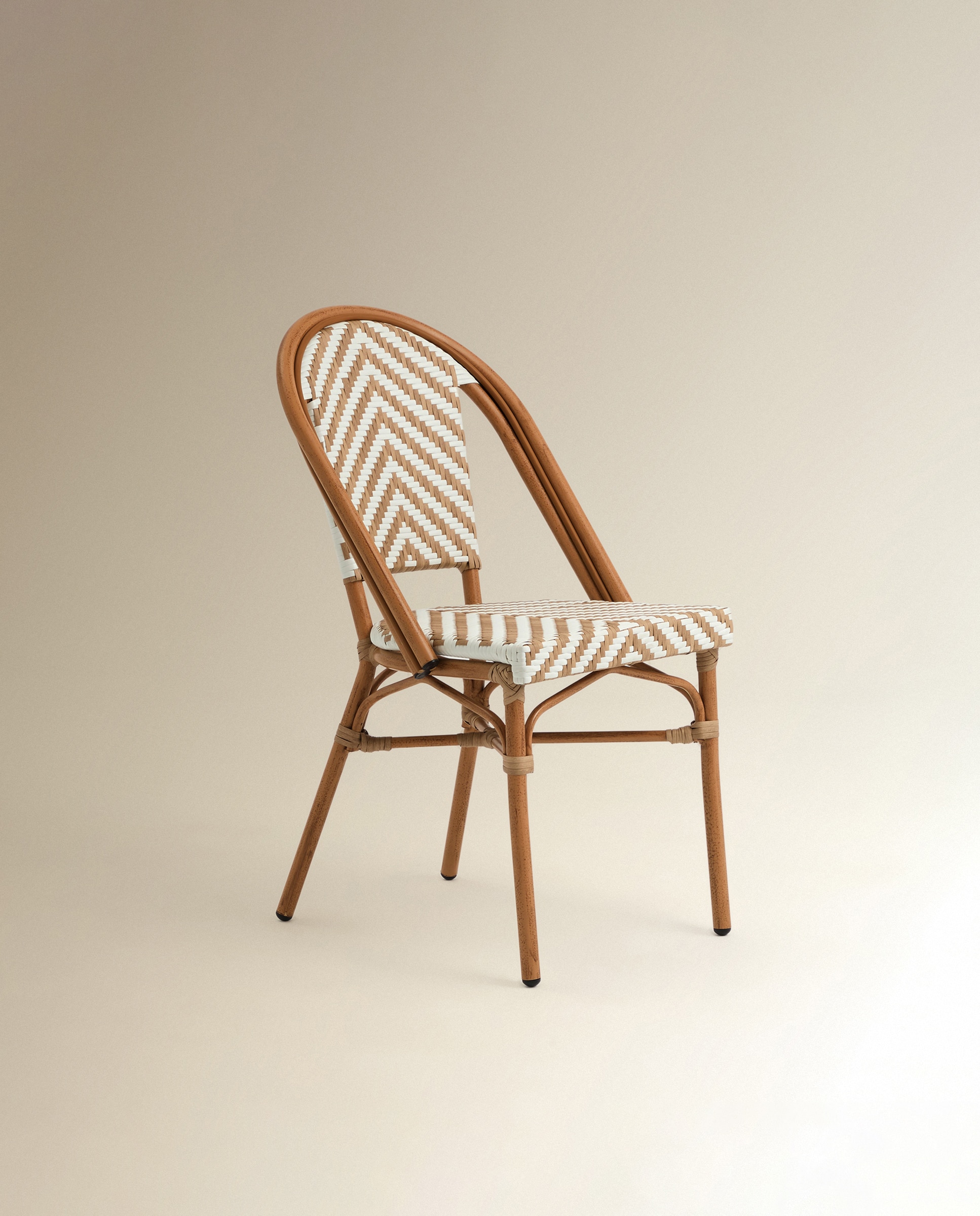 Silla de jardín de aluminio Bistro - Natural Natural-2
