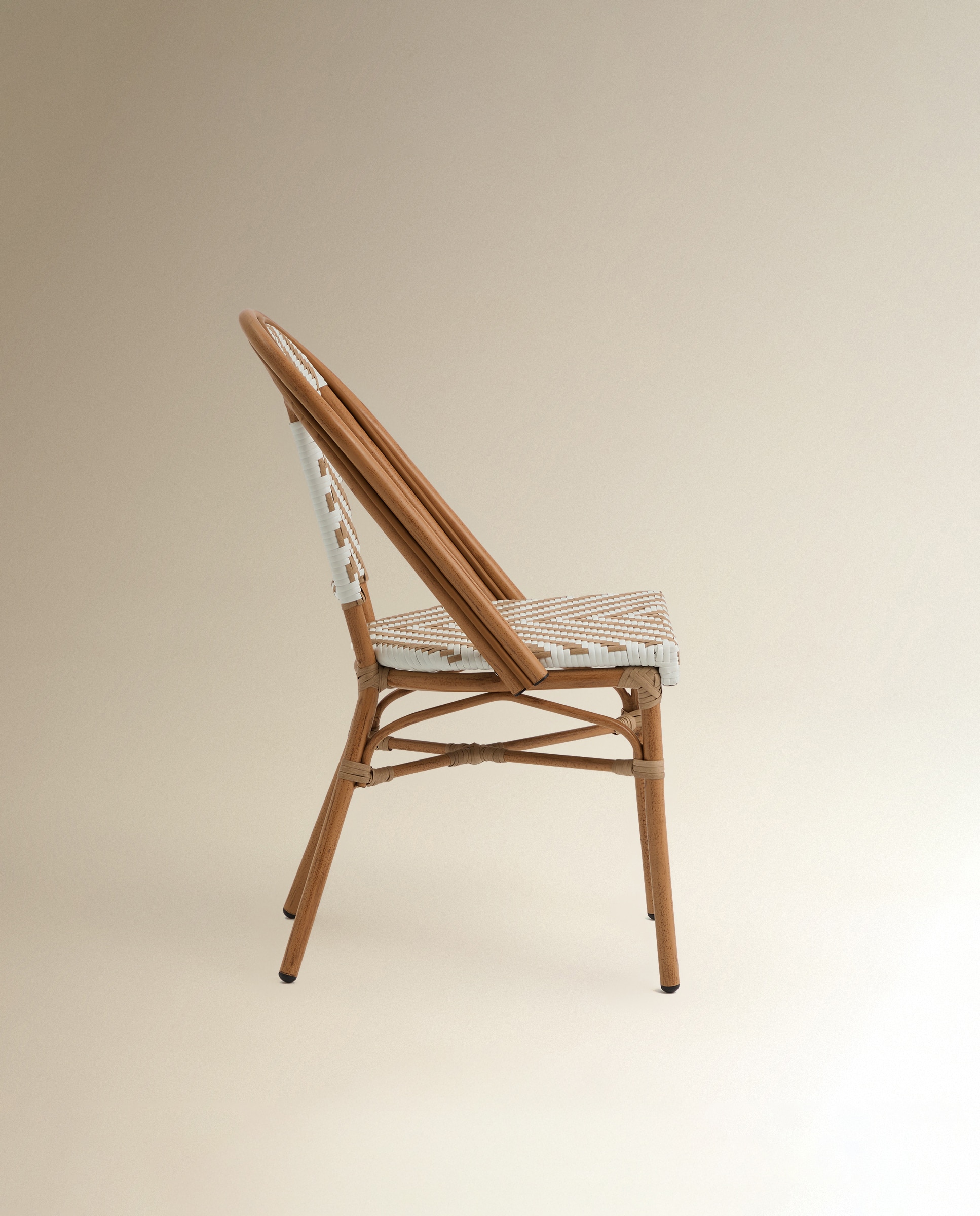 Silla de jardín de aluminio Bistro - Natural Natural-4