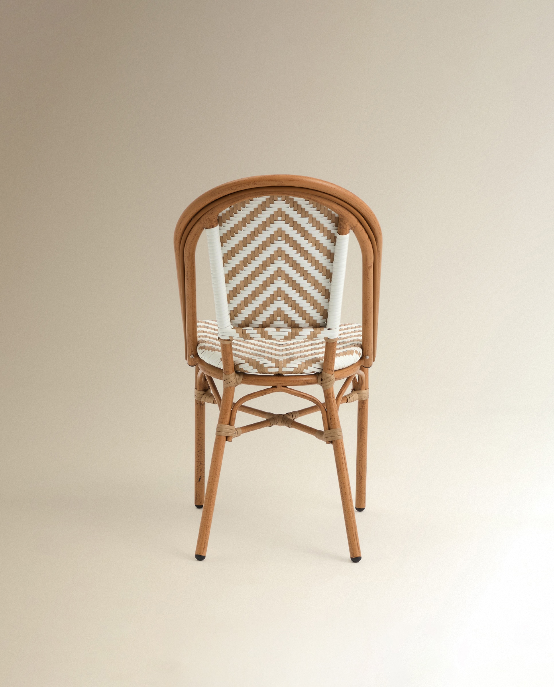 Silla de jardín de aluminio Bistro - Natural Natural-5