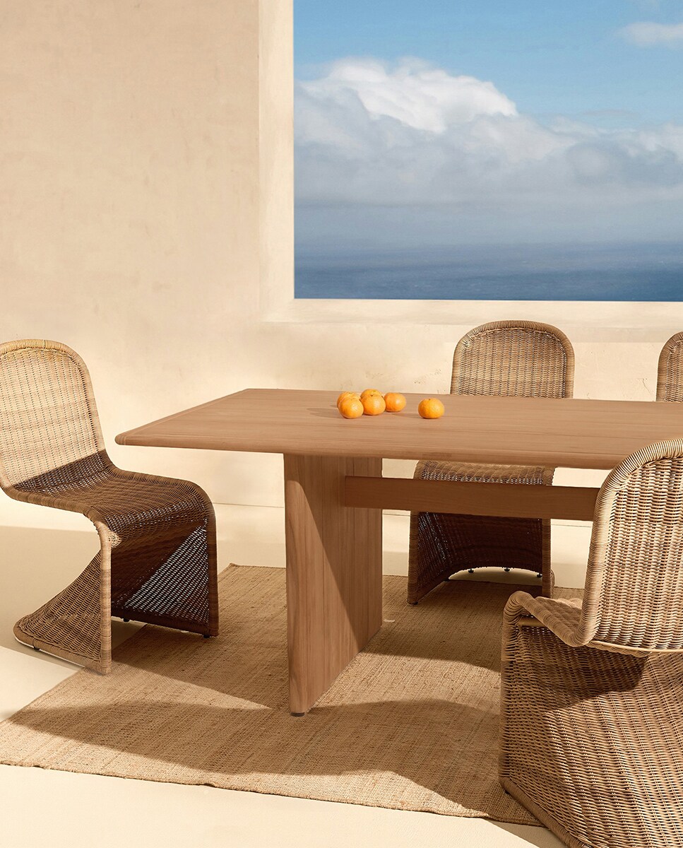 Cadeira de Jardim de Fibra Sintética Florida El Corte Inglés Natural-8