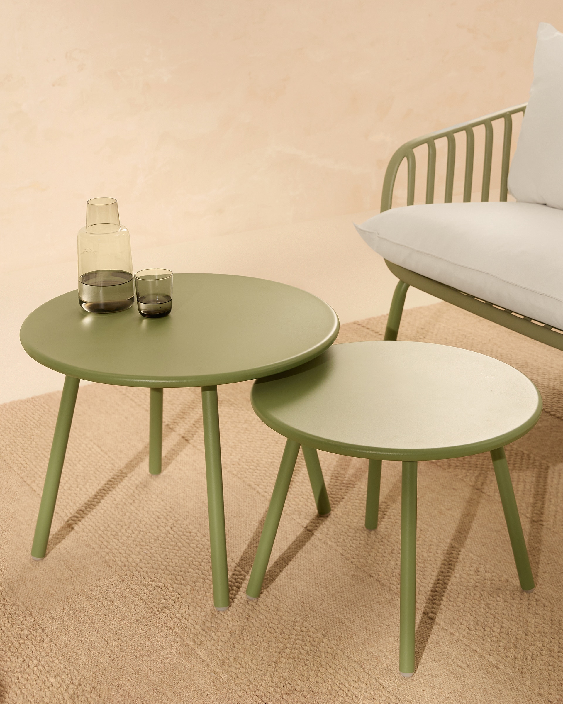 Imagem 0 de Conjunto de 2 mesas de centro de jardim Lisboa