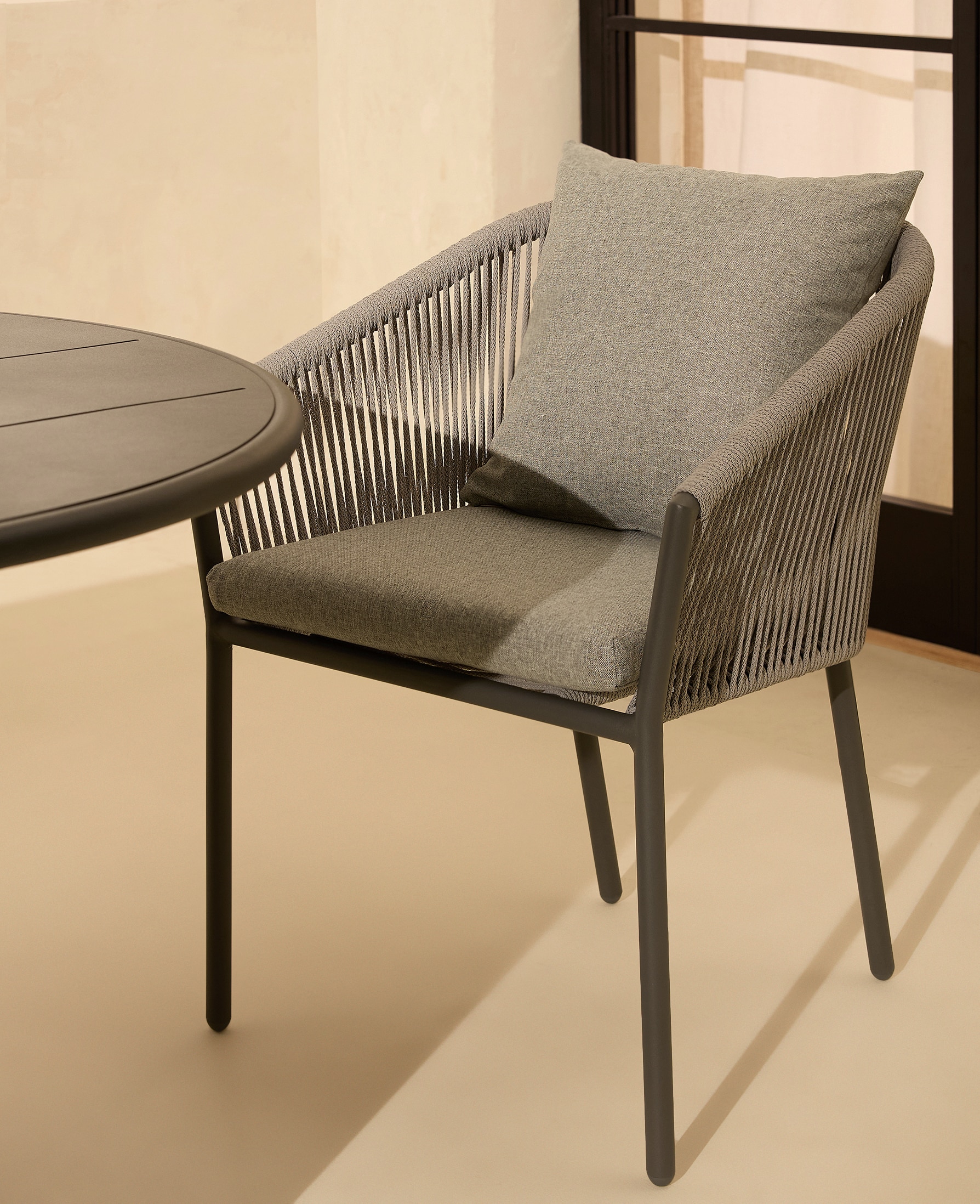 Sillón de jardín apilable Sonora El Corte Inglés - Gris Gris-1