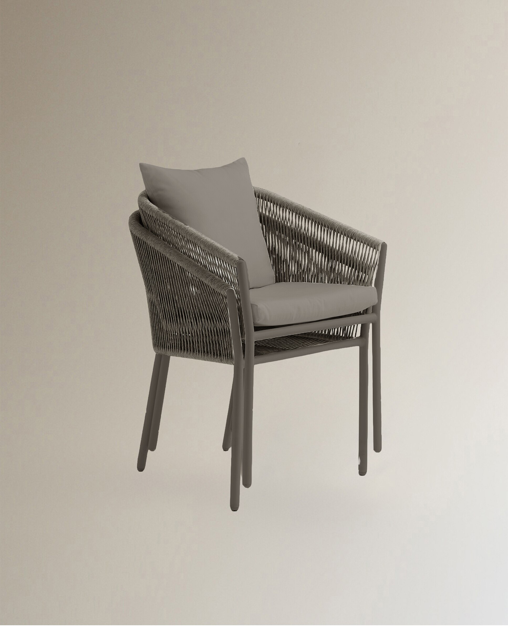 Sillón de jardín apilable Sonora El Corte Inglés - Gris Gris-5