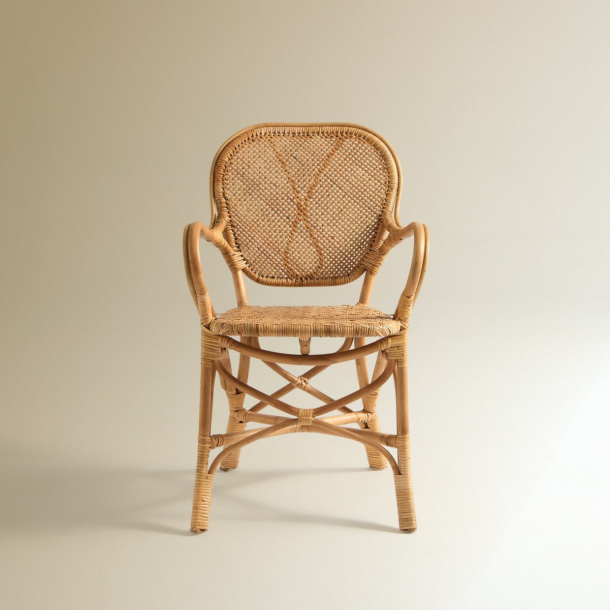 Sillón de comedor de ratán Ogán El Corte Inglés Natural-3