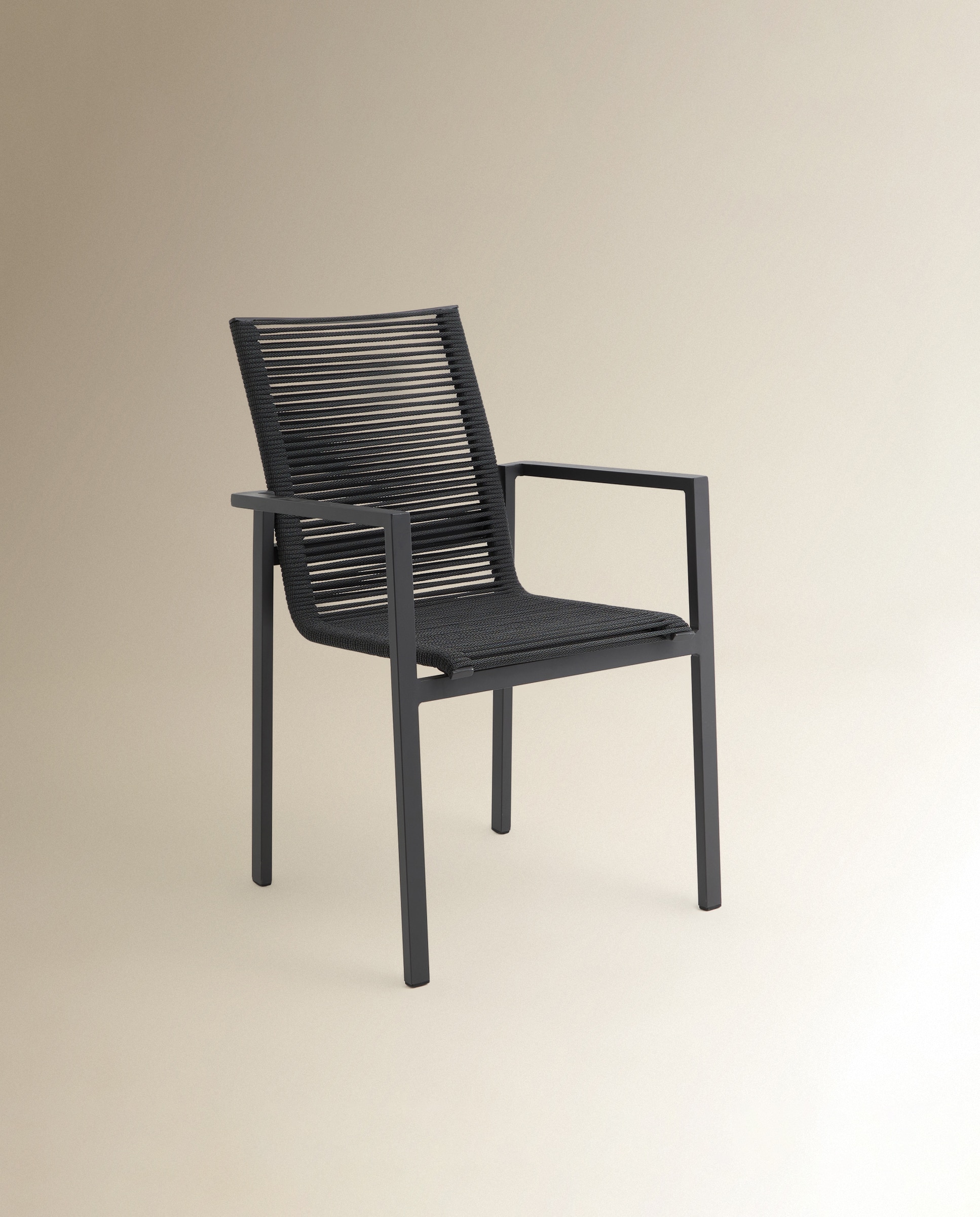 Cadeira de Jardim Empilhável de Alumínio Chicago Antracite-2