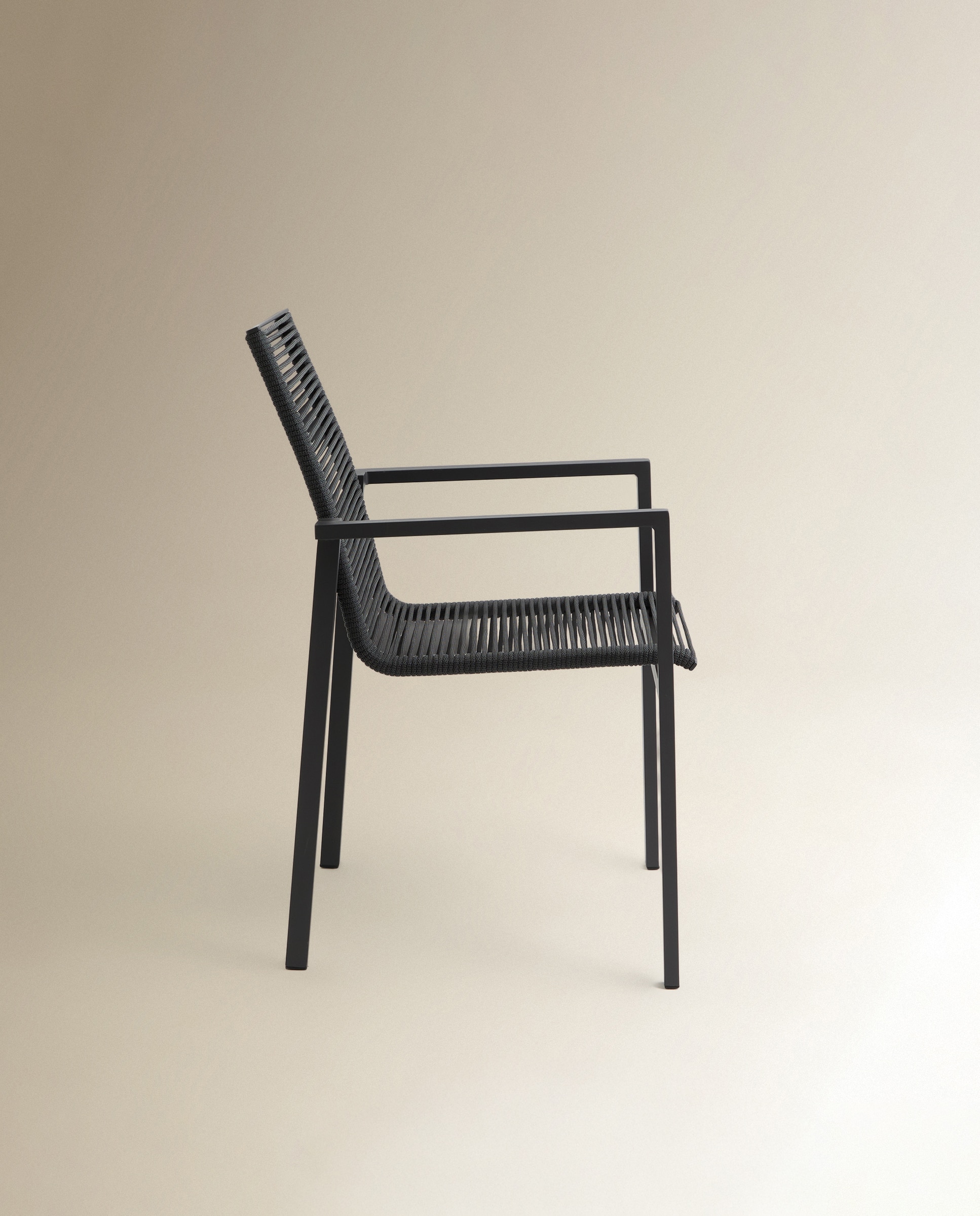 Cadeira de Jardim Empilhável de Alumínio Chicago Antracite-4