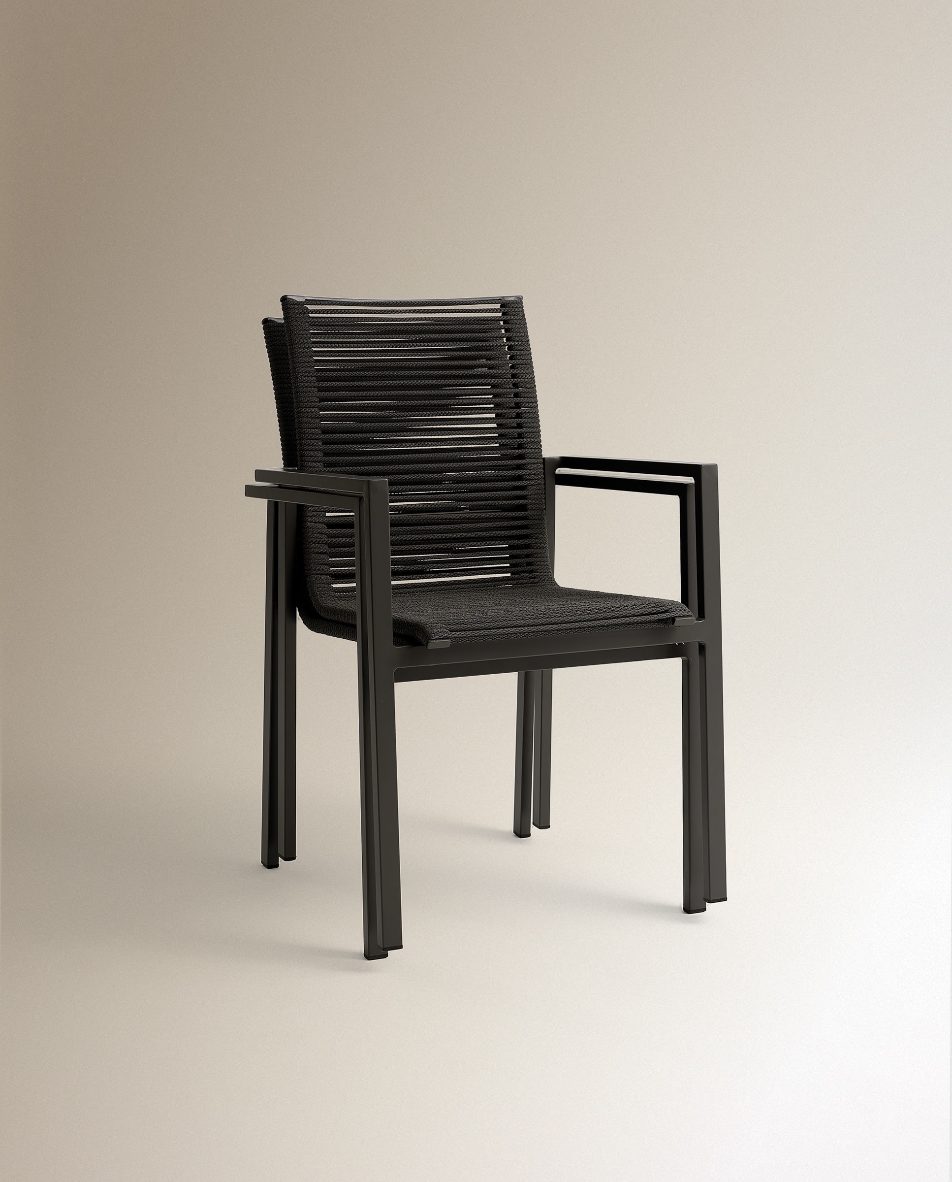 Cadeira de Jardim Empilhável de Alumínio Chicago Antracite-7