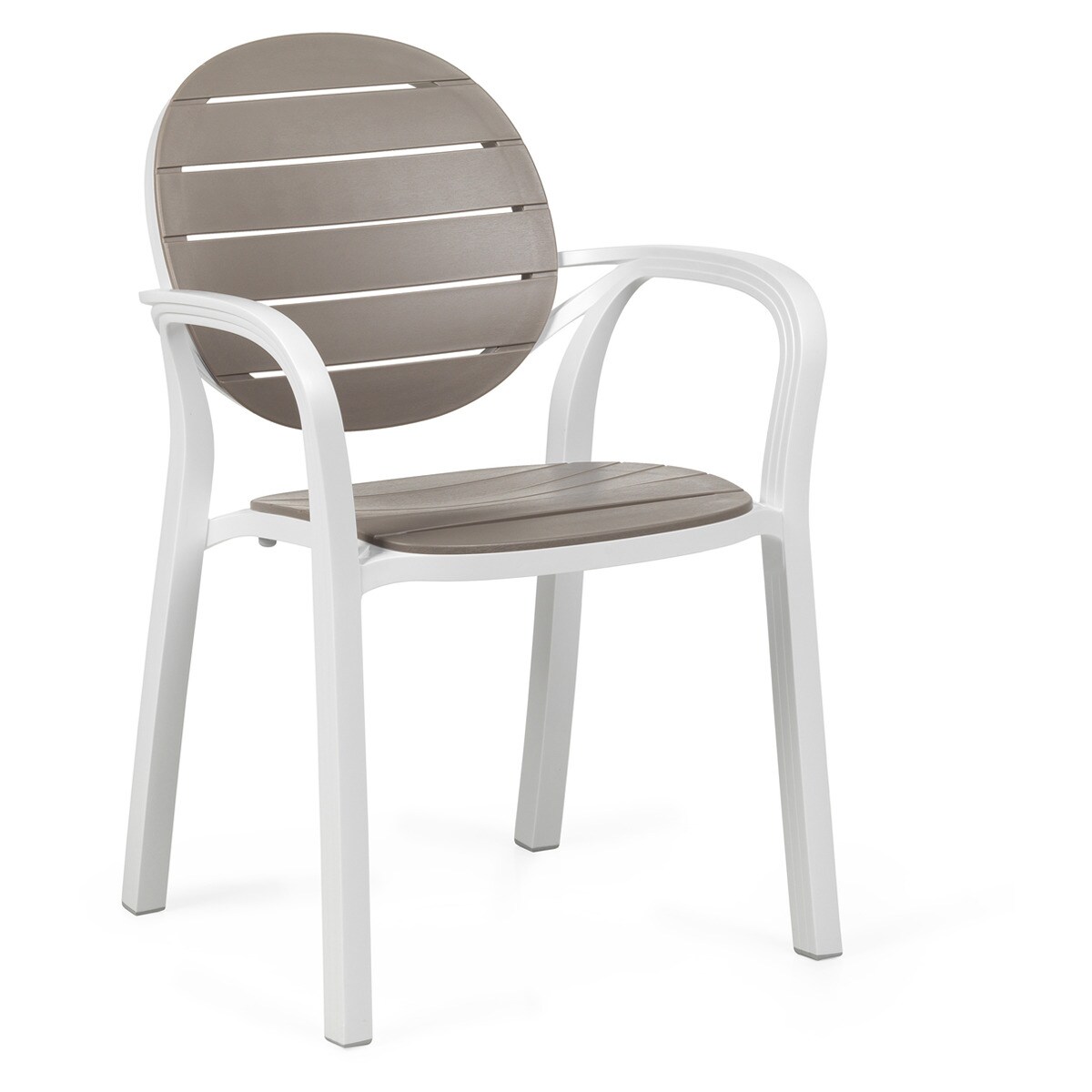 Cadeira de jardim empilhável Palma Nardi Branco/taupe-2
