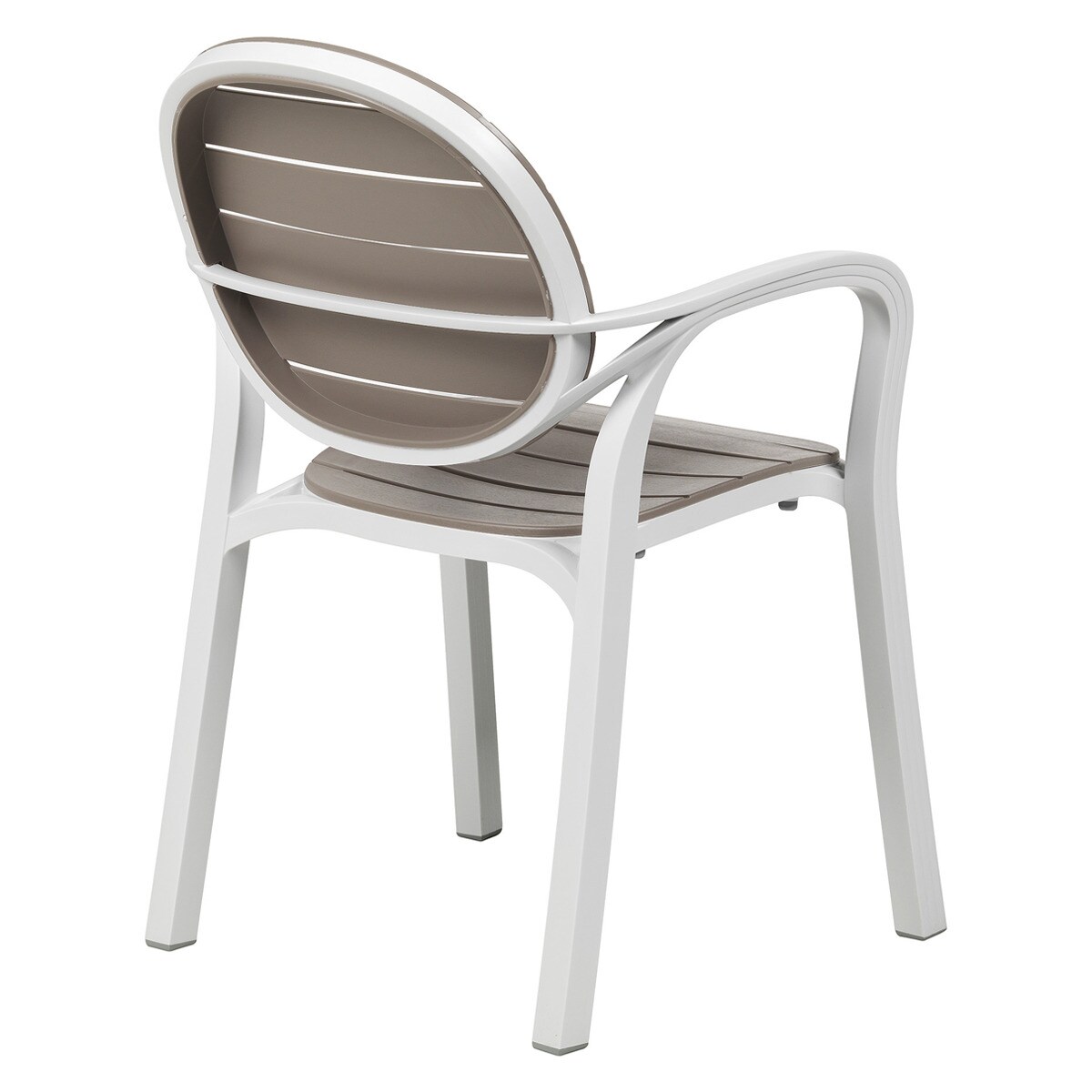 Cadeira de jardim empilhável Palma Nardi Branco/taupe-3