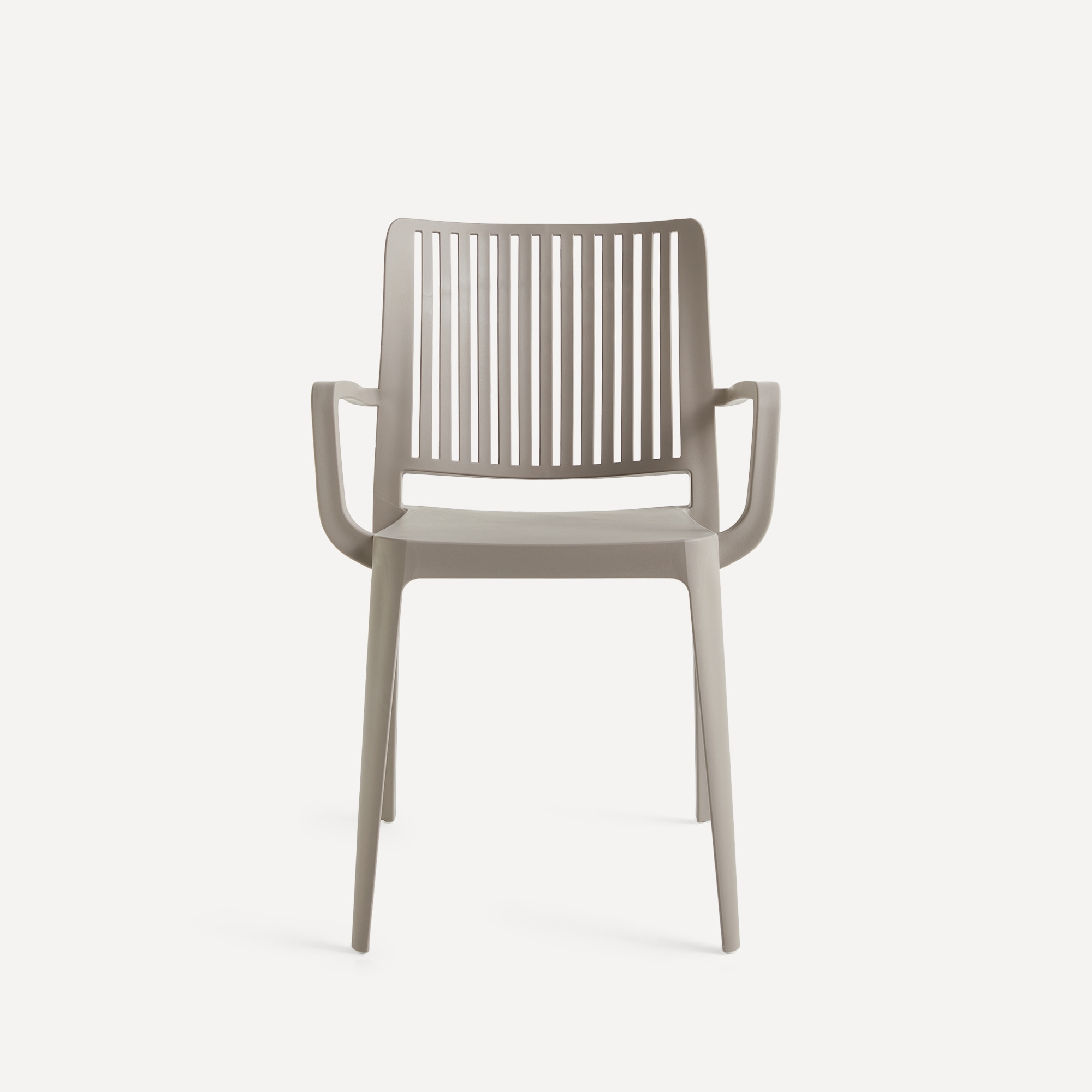 Sillón de comedor de jardín de resina Joy Basics El Corte Inglés Topo-2