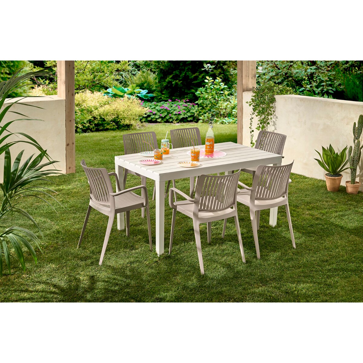 Colección de comedor de jardín con mesa Sumatra y sillón Joy Basics El Corte Inglés 3