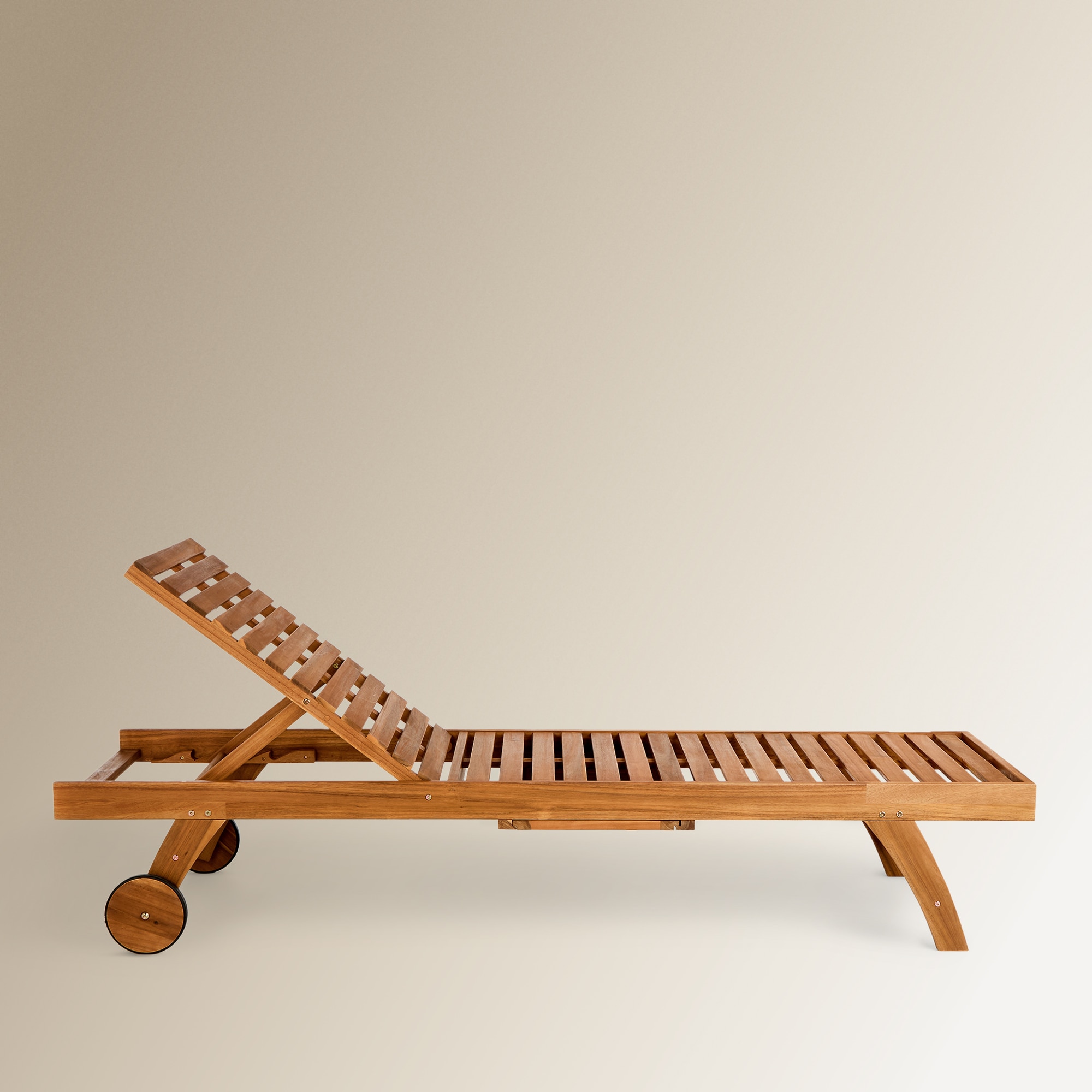 Espreguiçadeira de Acácia Baiona Natural-3