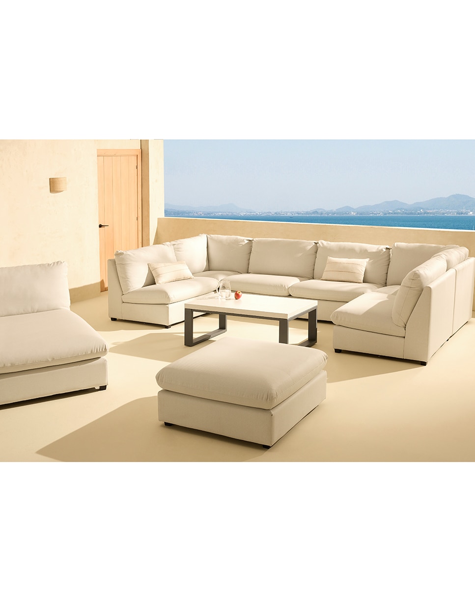 Espreguiçadeira de Jardim Oasis Branco-5