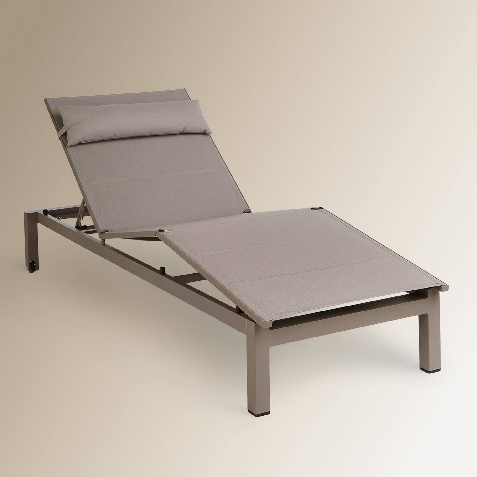 Espreguiçadeira Ergonómica de Jardim Chicago Taupe-4