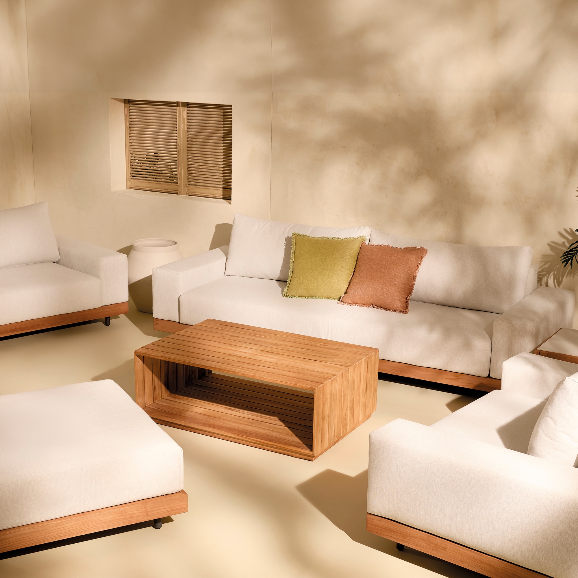 Sofá de Jardim de 4 Lugares Sidney Cinzento-7